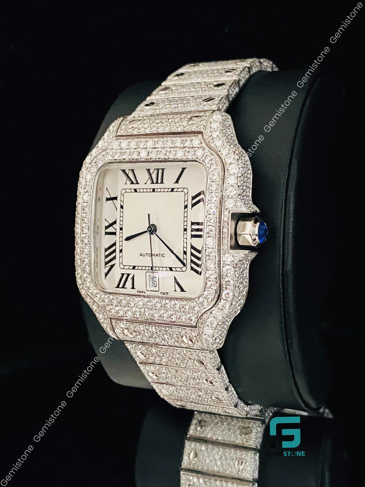 14MM VVS Moissanite Watch
