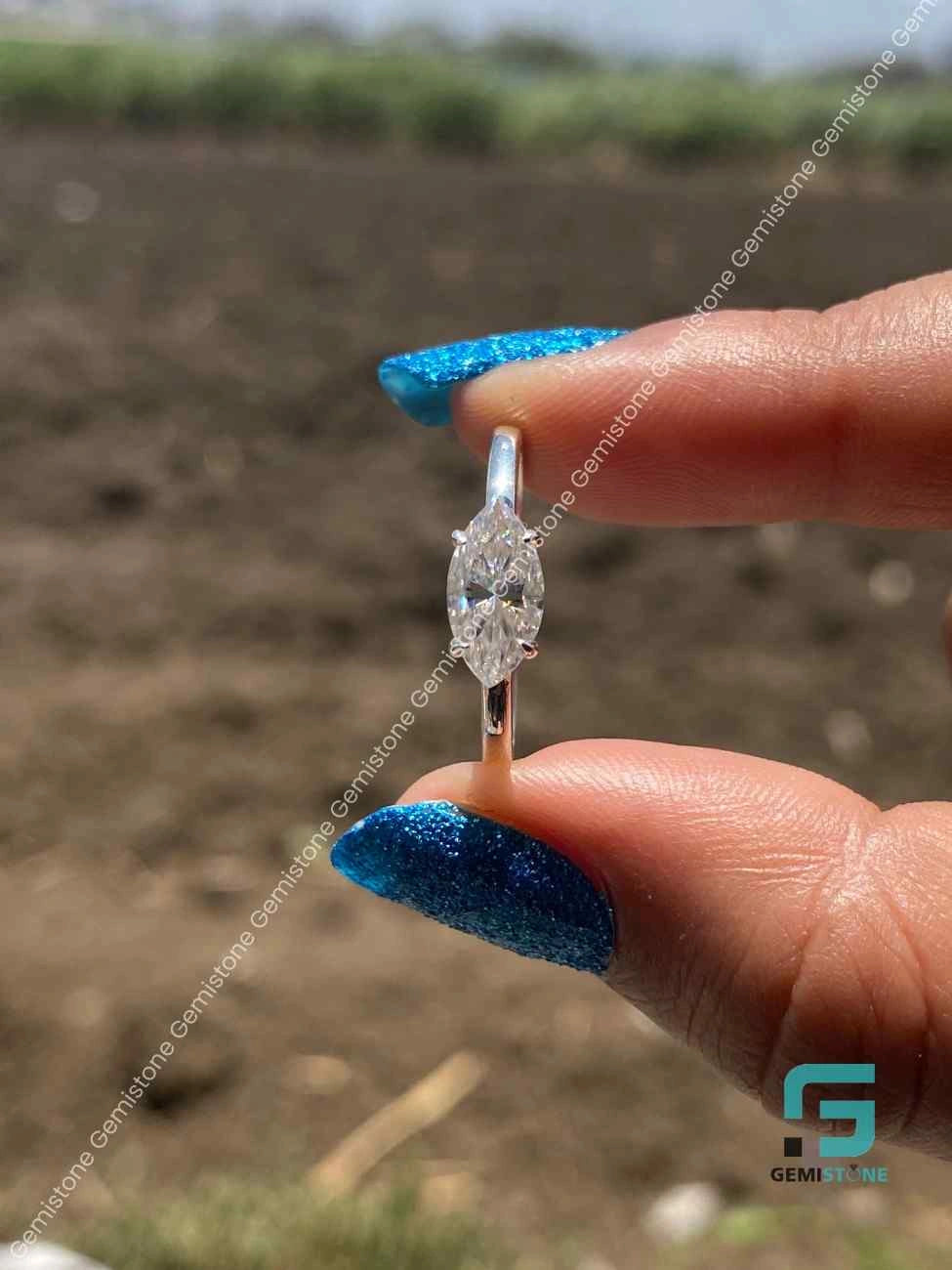 1 CT Marquise Cut Engagement Ring