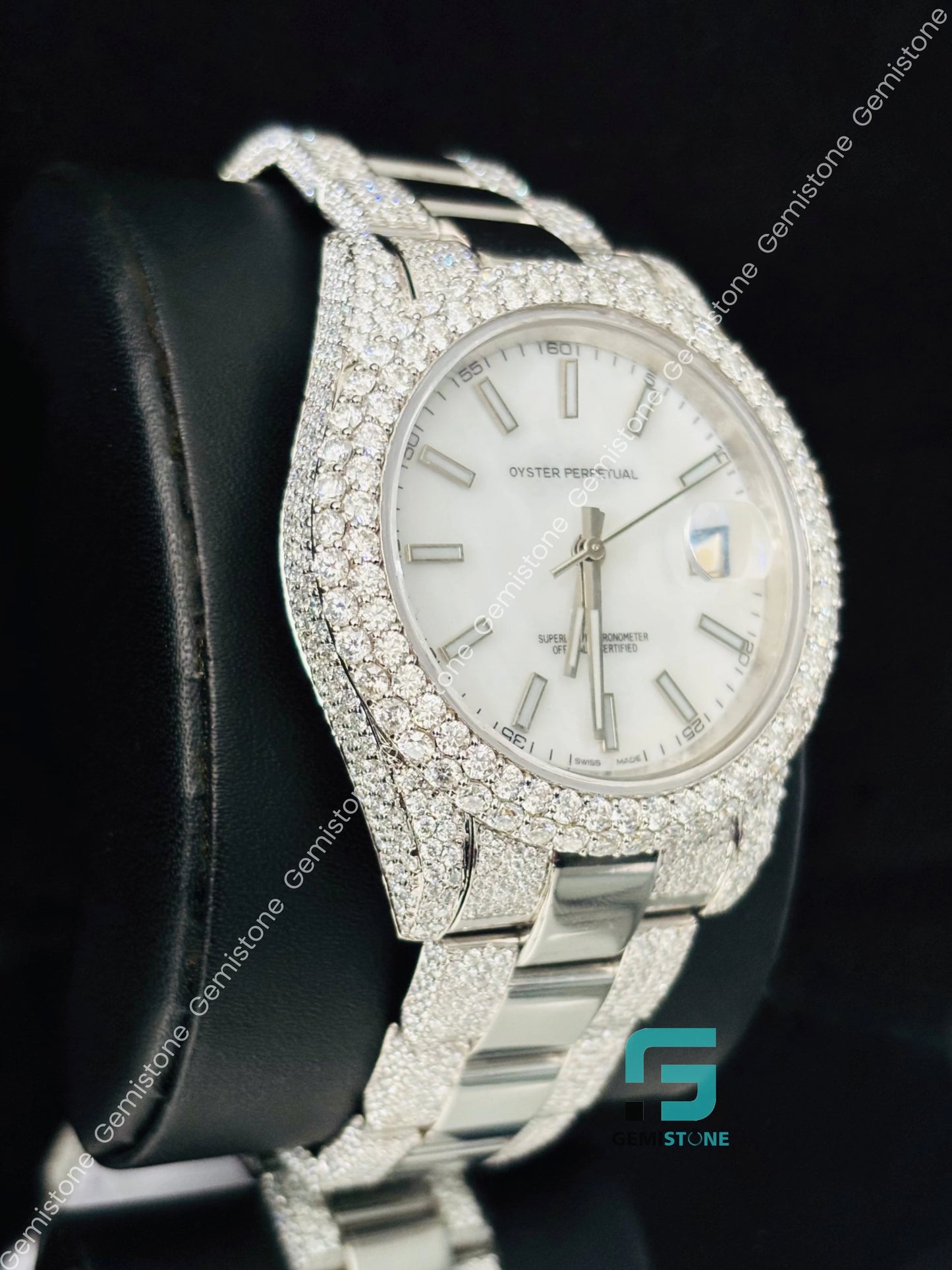 41MM VVS Moissanite Watch for Men's
