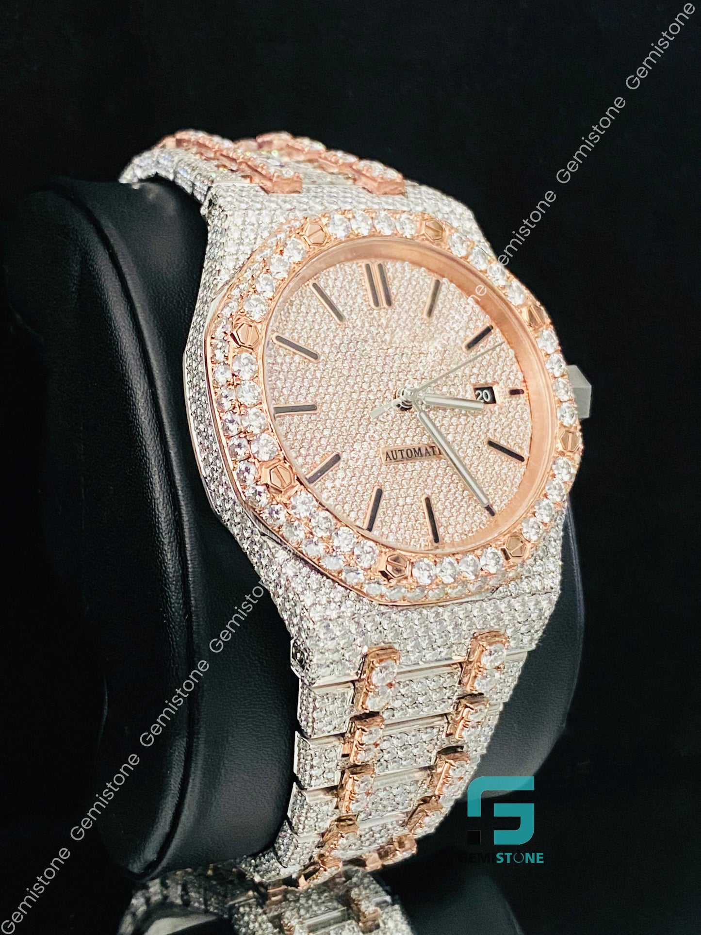 41MM VVS Fully Studded Moissanite Watch