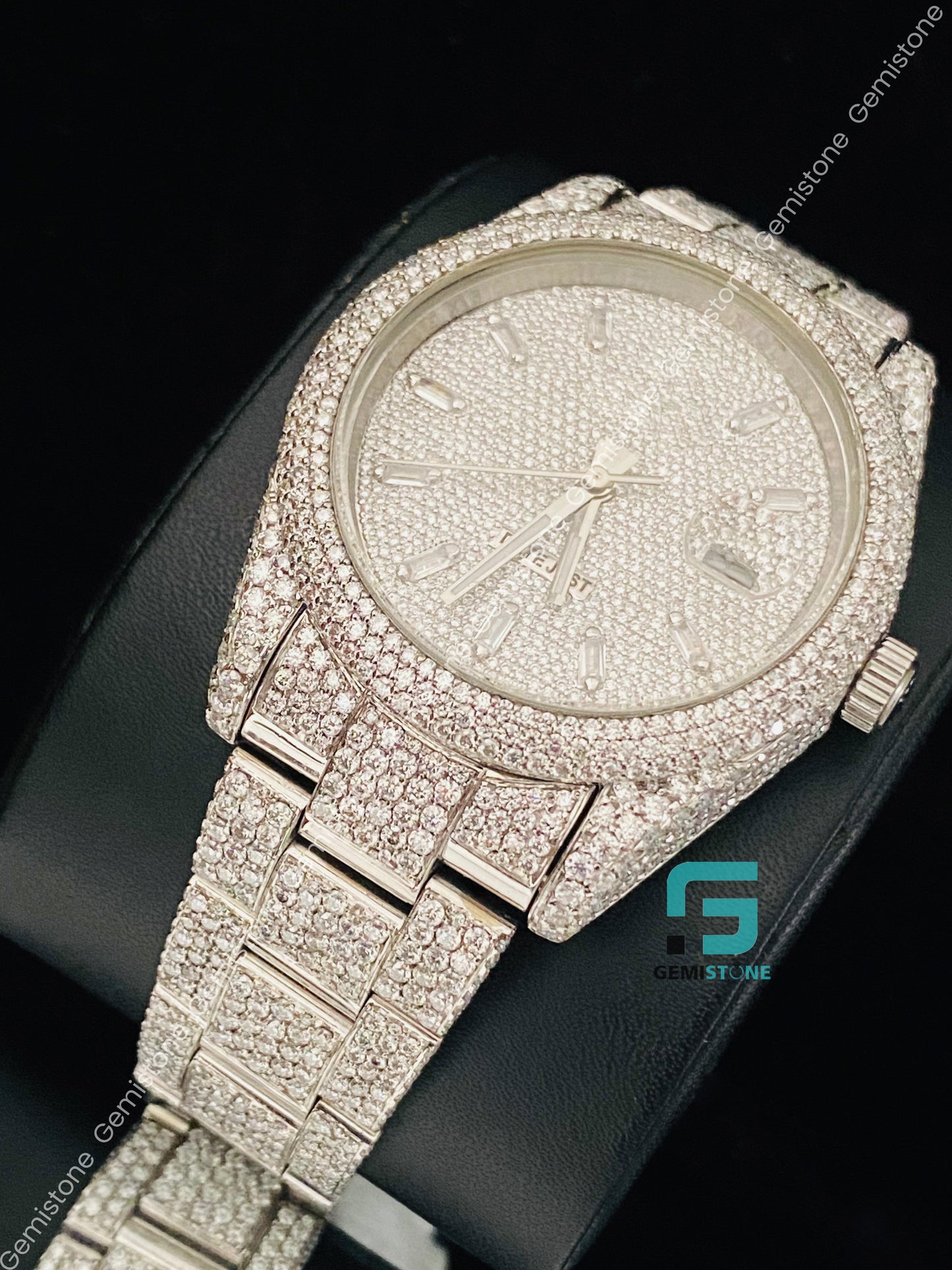 41MM VVS Moissanite Diamond Rapper Watch