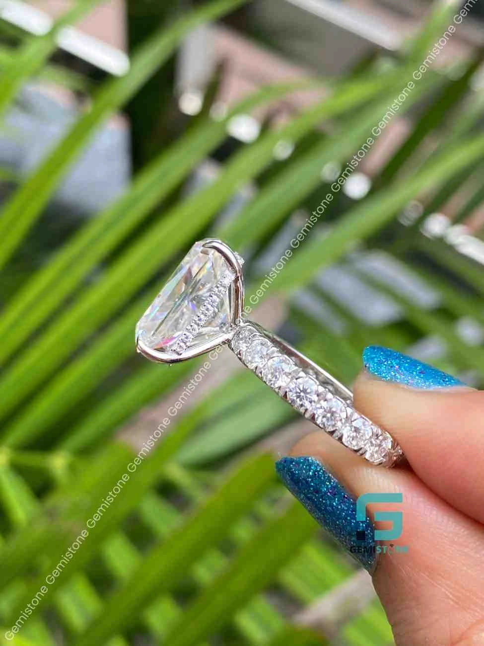 7 CT Radiant Cut Ring