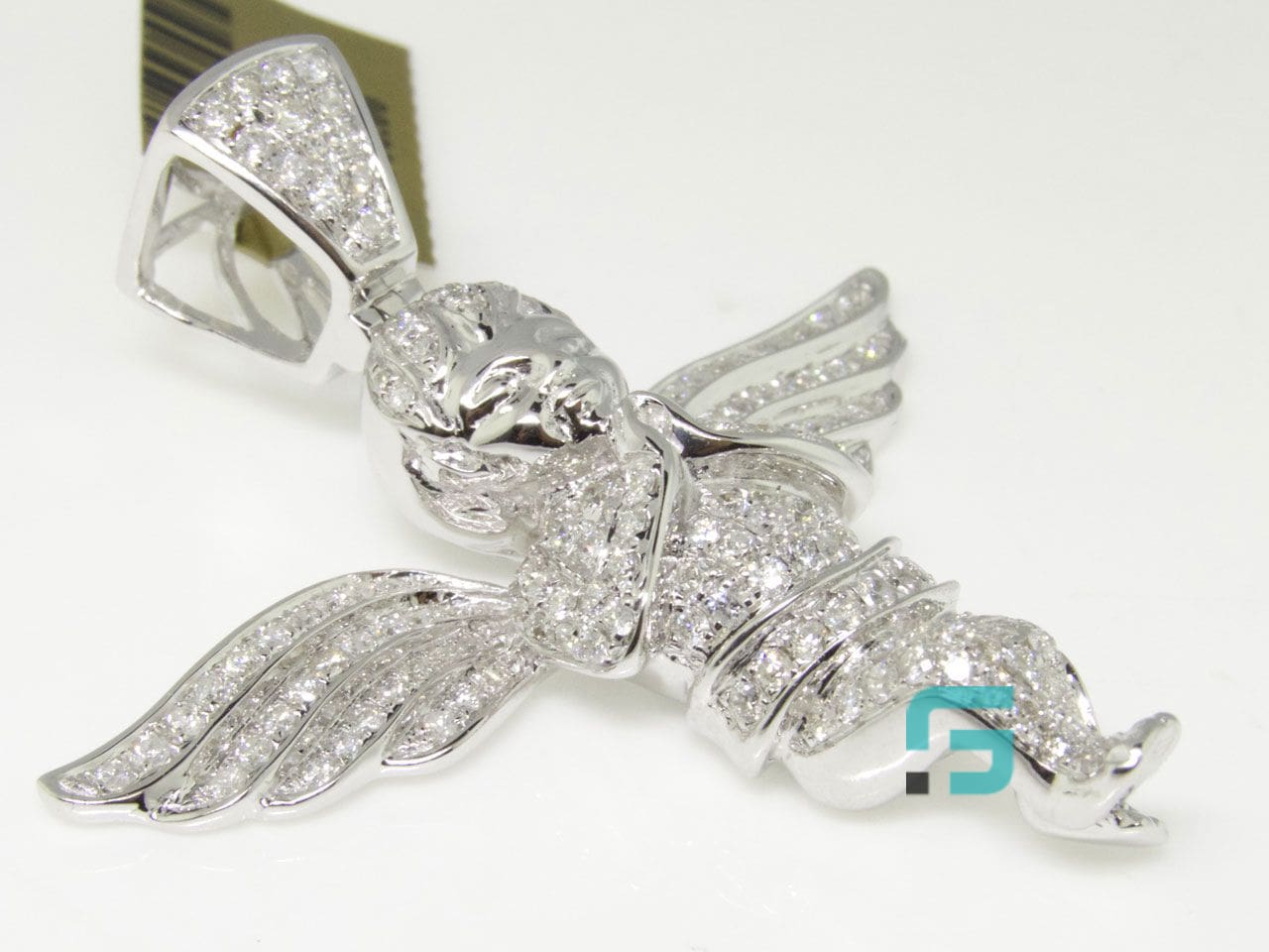 3D Guardian Moissanite Diamond Angel Pendant
