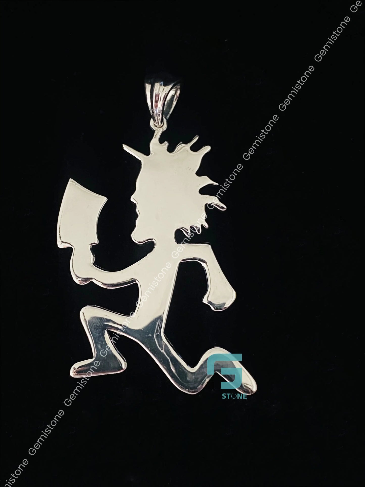 925 Silver Bust Down Hatchetmen Pendant