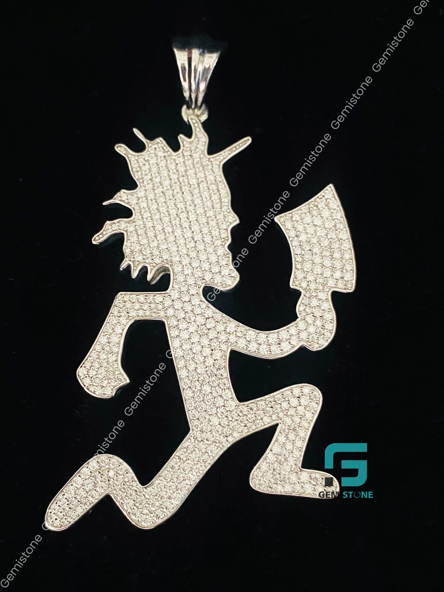 925 Silver Hatchetmen Iced Out Pendant
