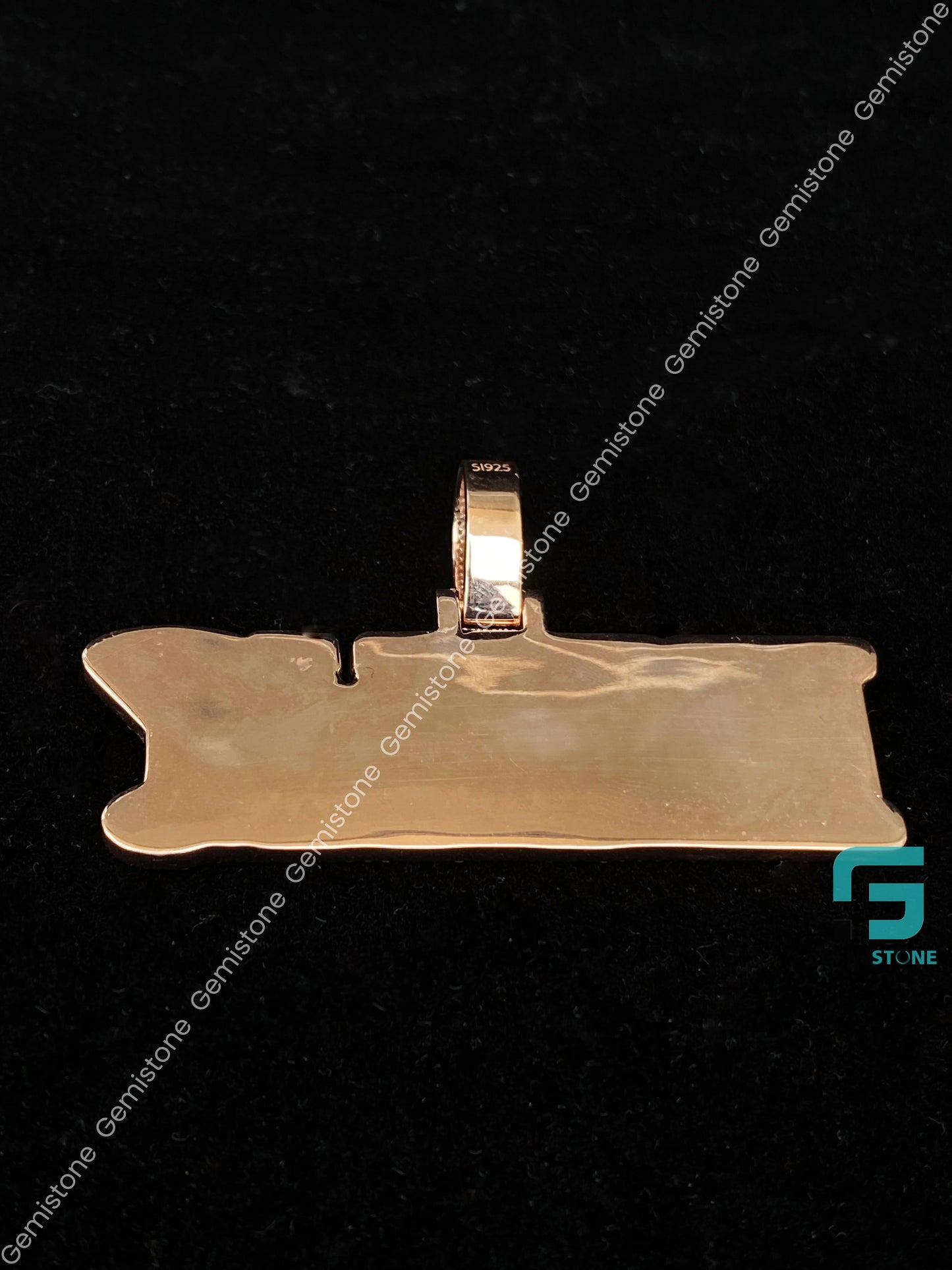 925 Silver Rose Gold Plasted Custom Pendant For Men