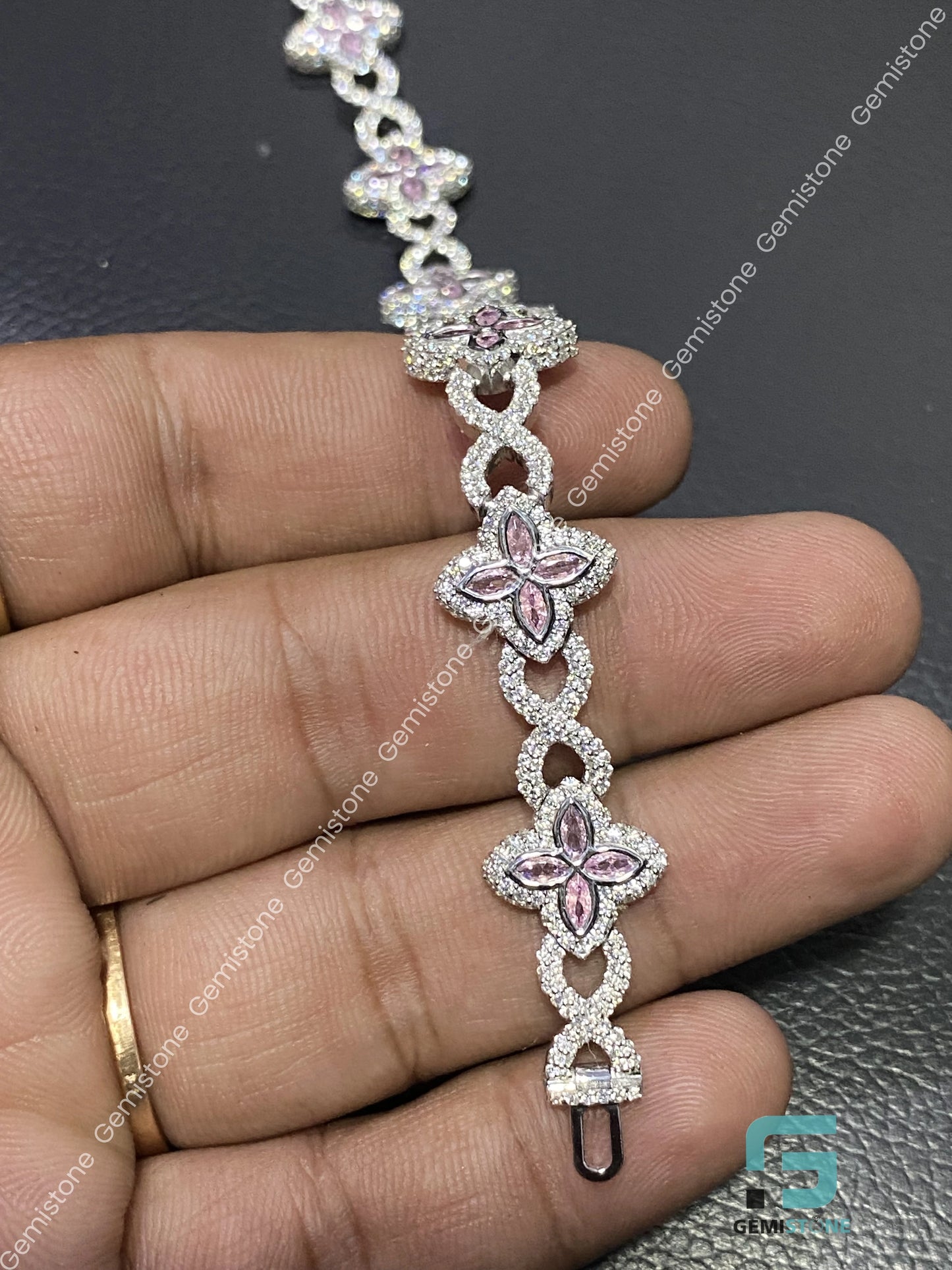 925 Starling Silver Moissanite Luxury Hip Hop Bracelet
