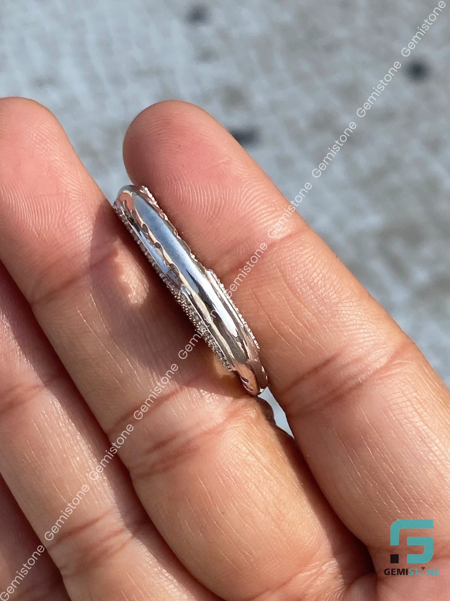925 Sterling Silver Steering Wheel Diamond Pendant