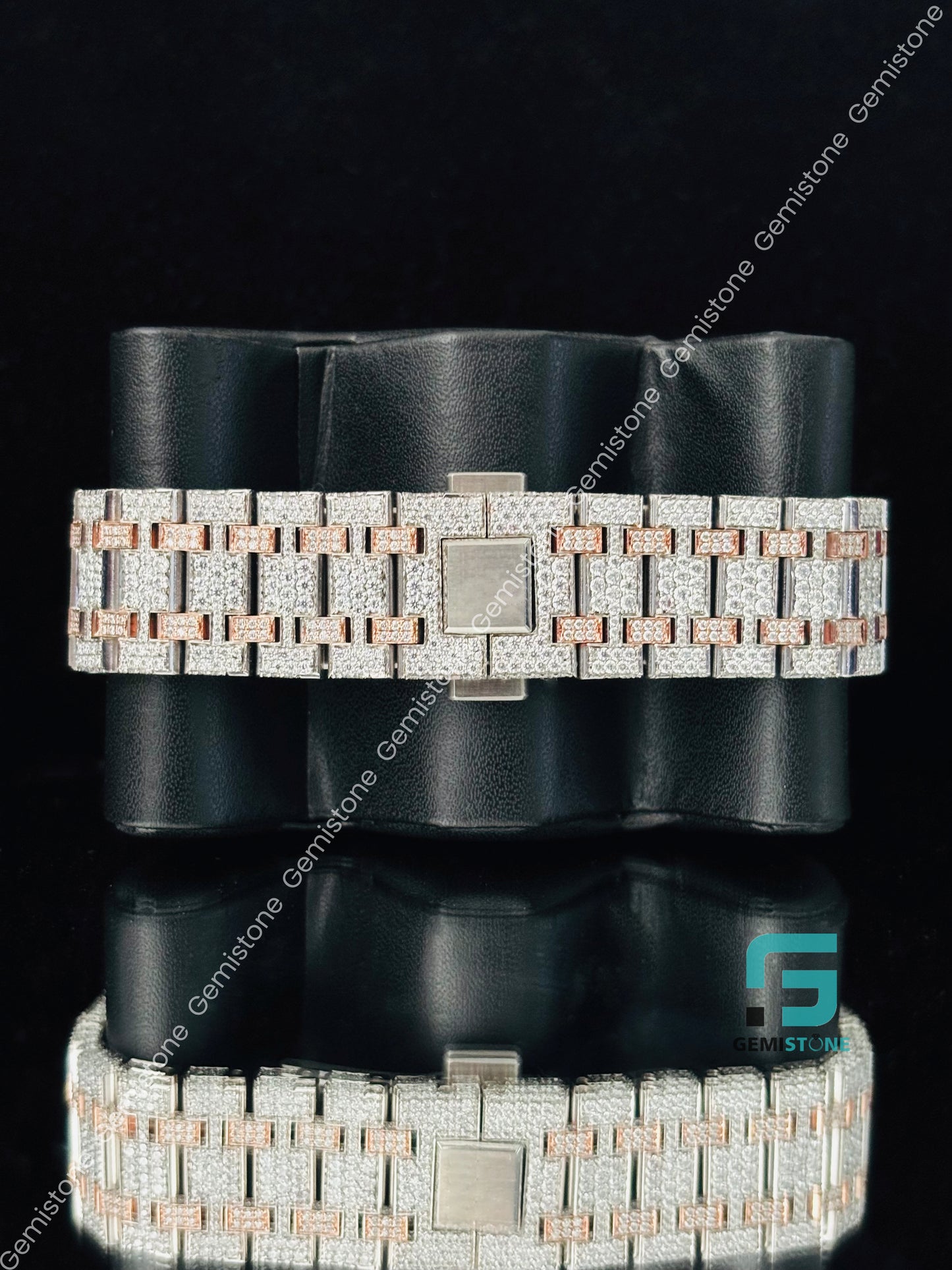 AP Rose Gold Plated Moissanite Watch