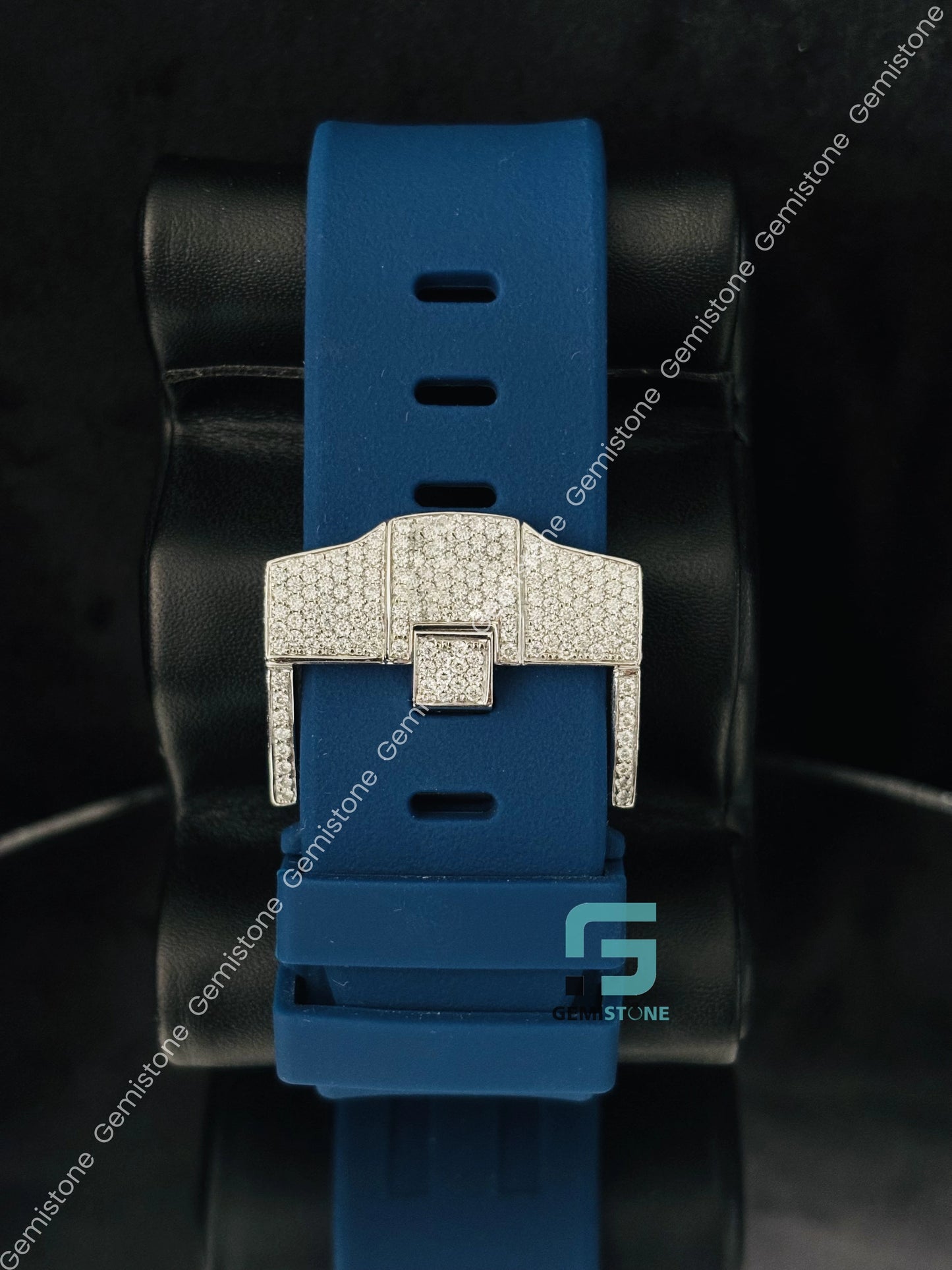 Ap Moissanite Pink Arabic Number Men_s Wrist Watch