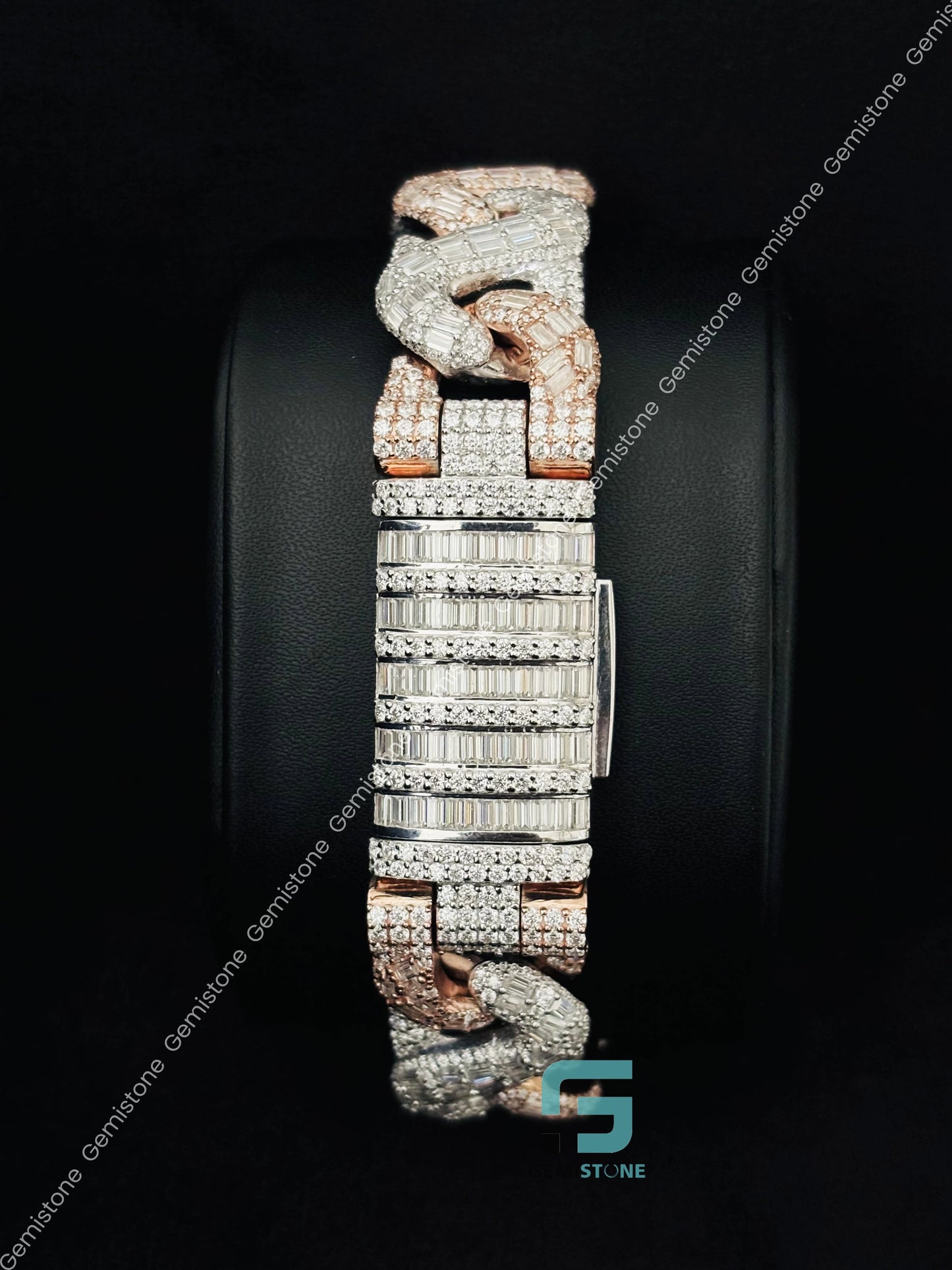 Baguette Moissanite Iced Out Bracelet
