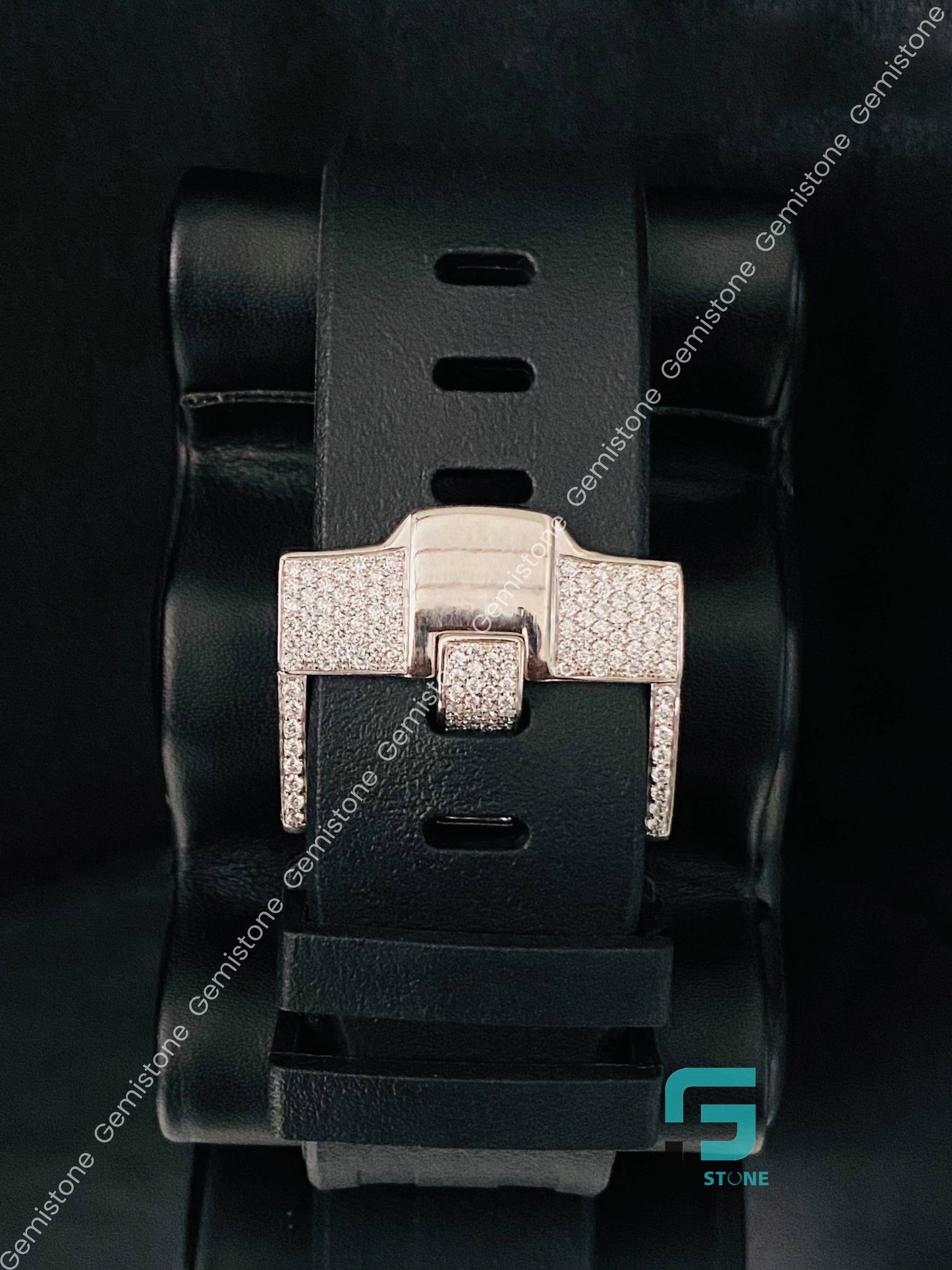Big Bezel Arabic Number Wrist Moissanite Watch