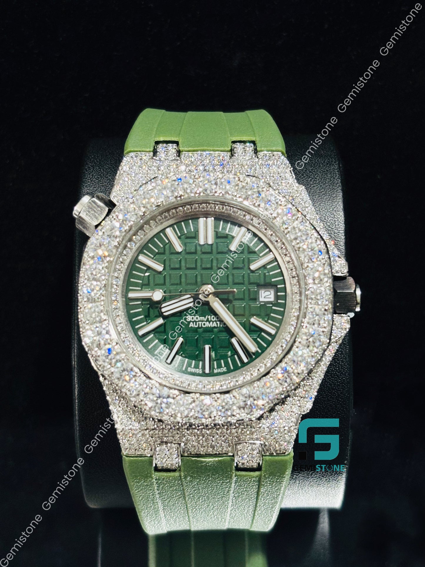 Big Bezel Hip Hop Moissanite Watchs