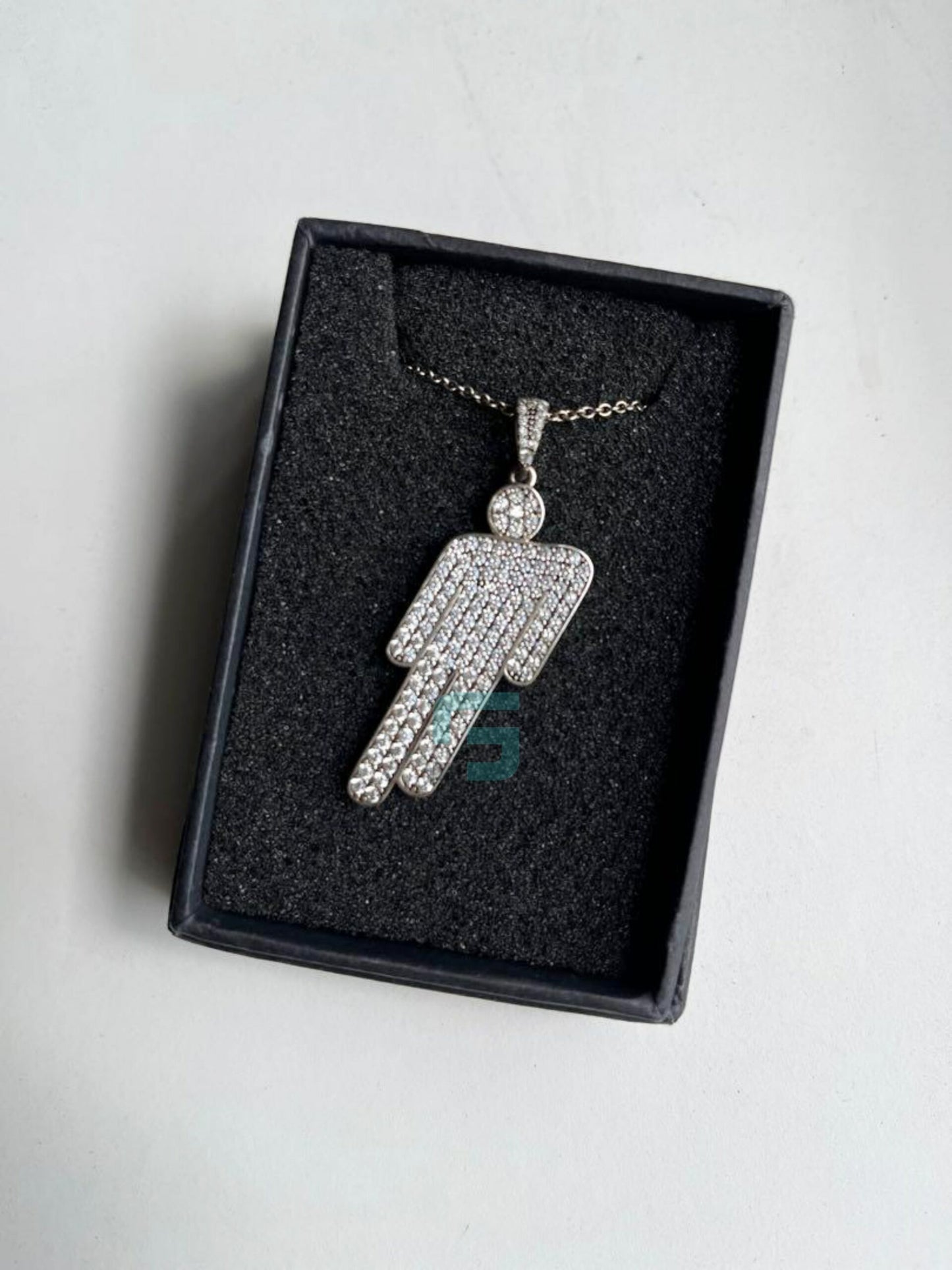 Round Cut Moissanite Billie Eilish Diamond Blohsh Pendant
