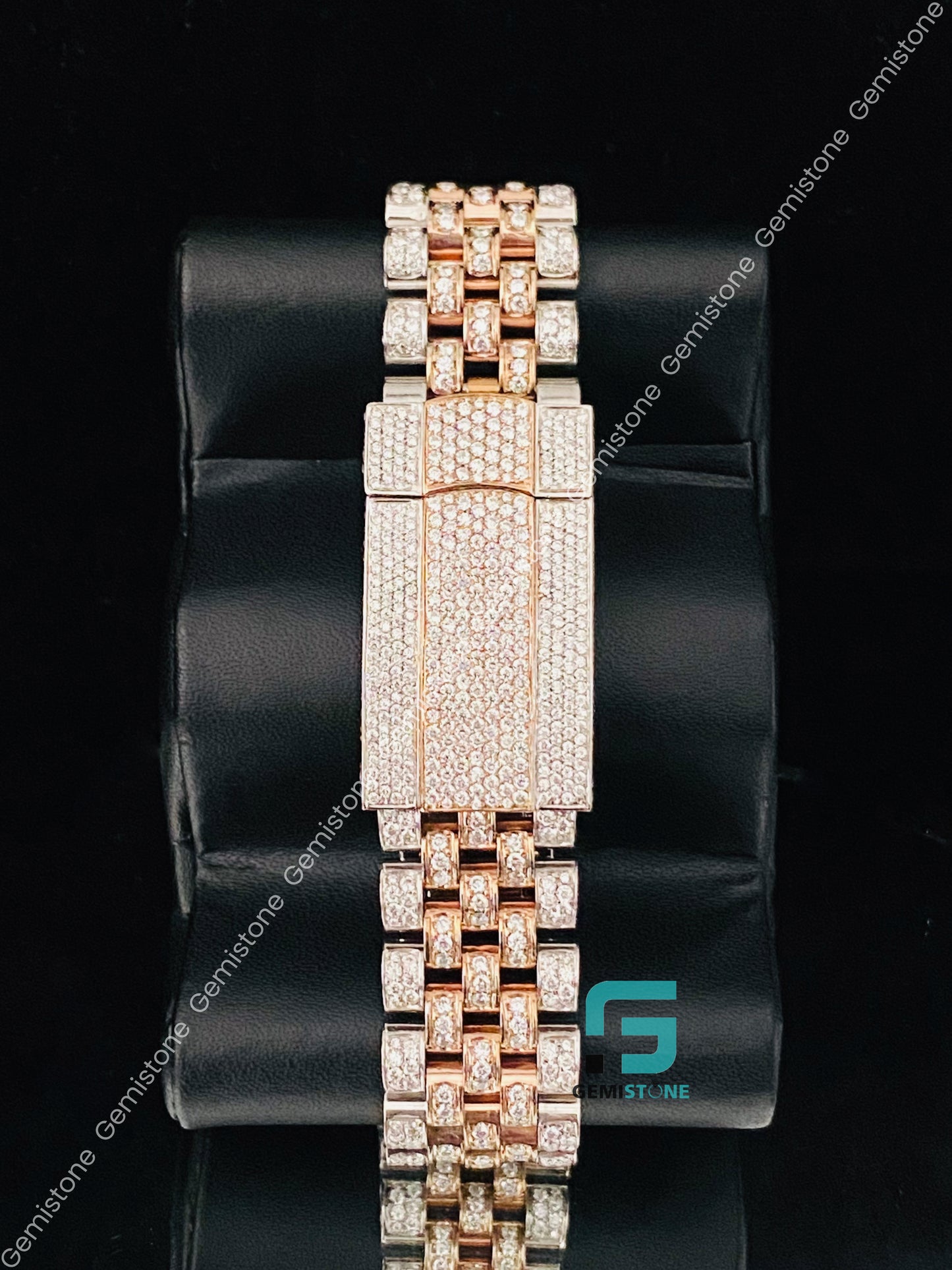 Black dial Jubelie Belt Moissanite Watch