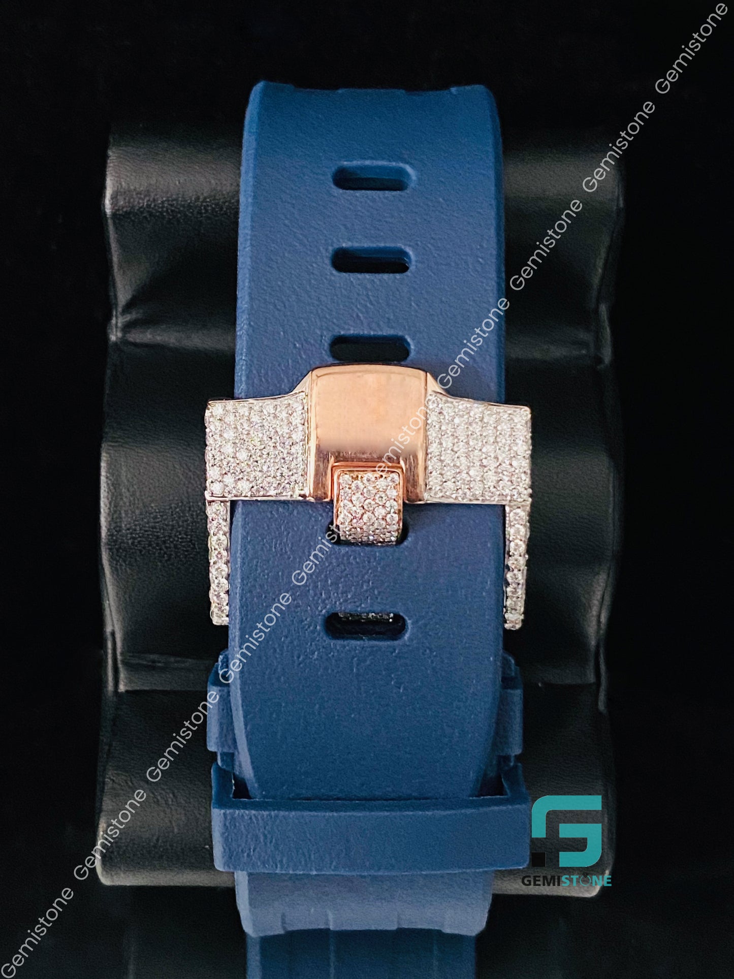 Blue Hip Hop Luxury Moissanite Watch
