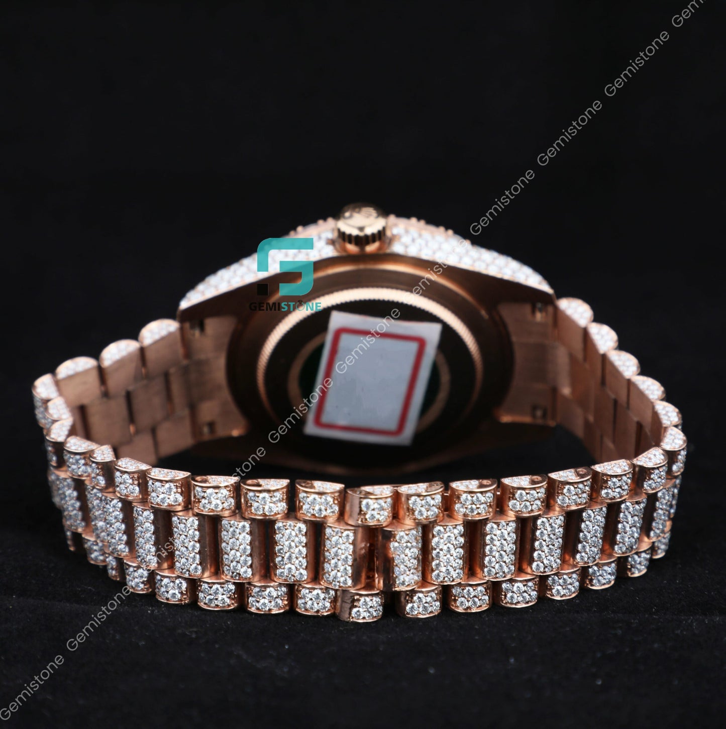 VVS Moissanite Chocolate Dial Hip Hop Iced Out Diamond Watch