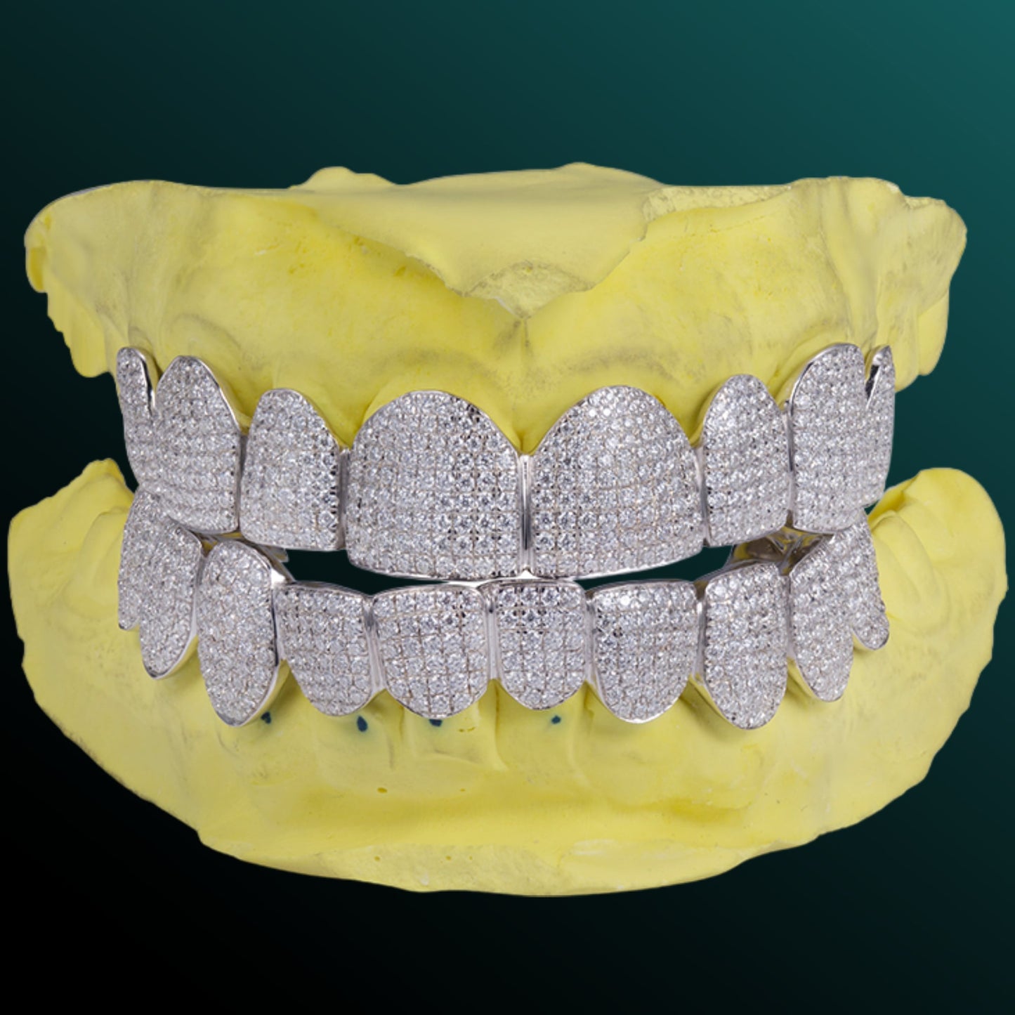 8 on 8 Iced Out VVS Moissanite Diamond Rapper Grillz