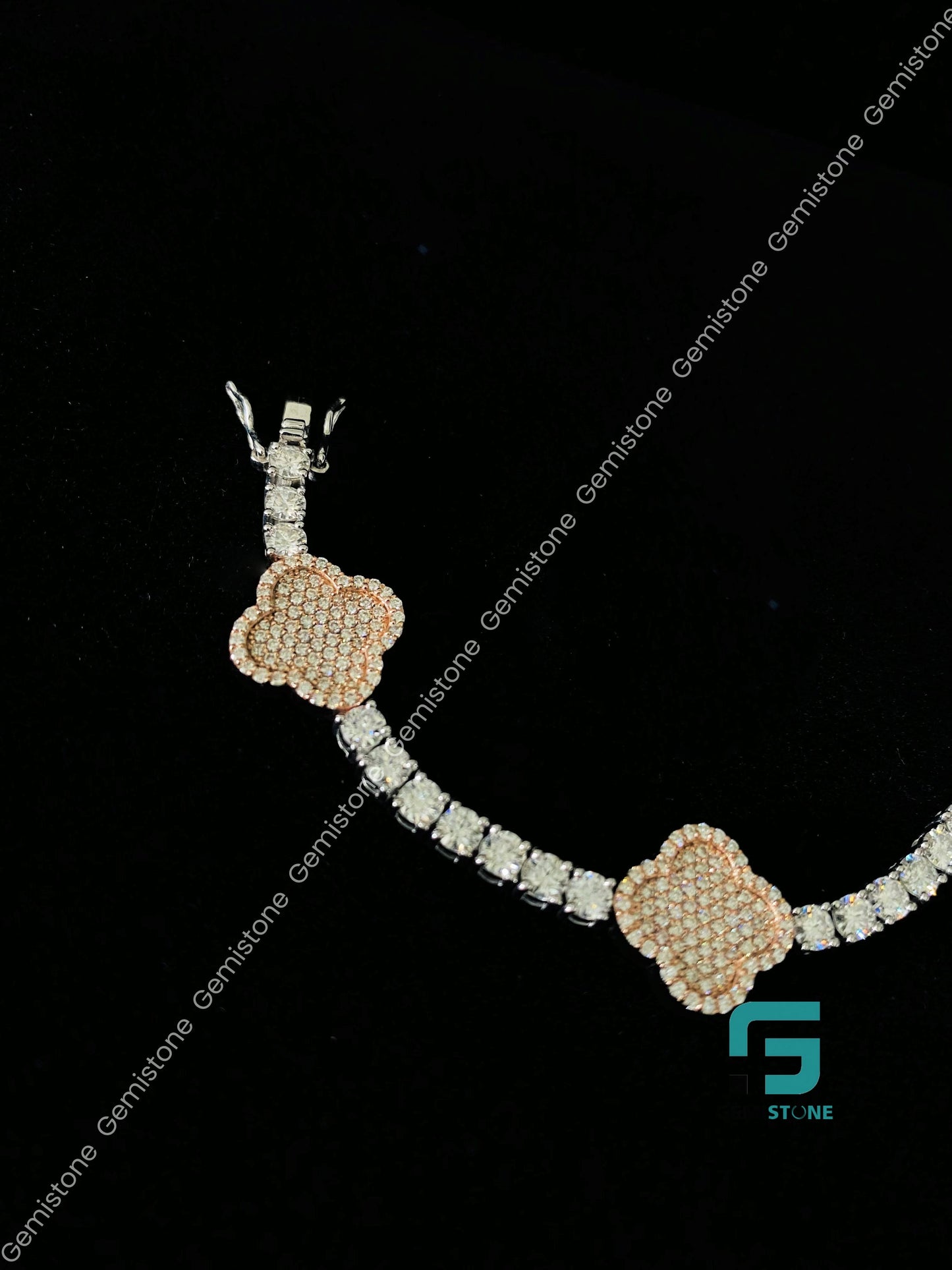 Bust Down4 Clover Bracelet for Her