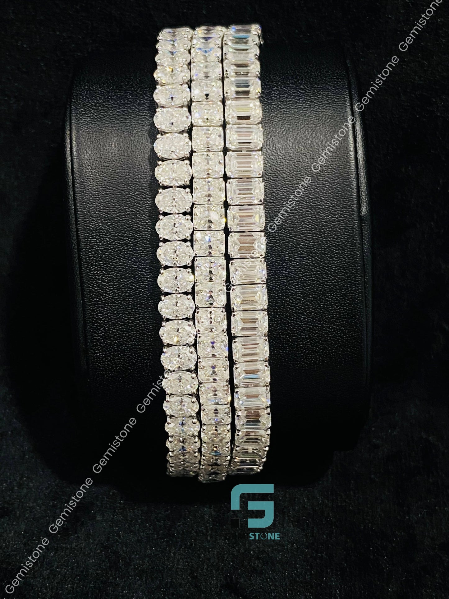 Bust Down Moissanite Tennis Bracelet