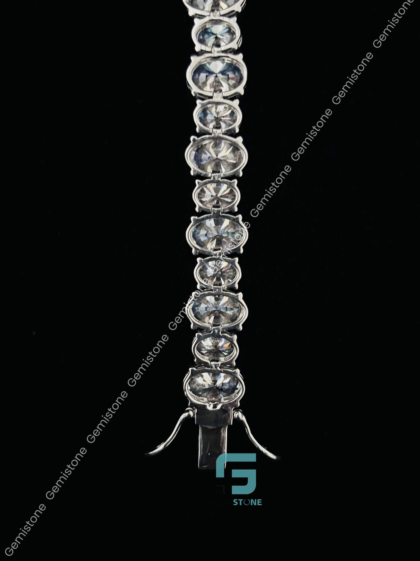 Bust Down Moissanite Tennis Hip Hop Bracelet