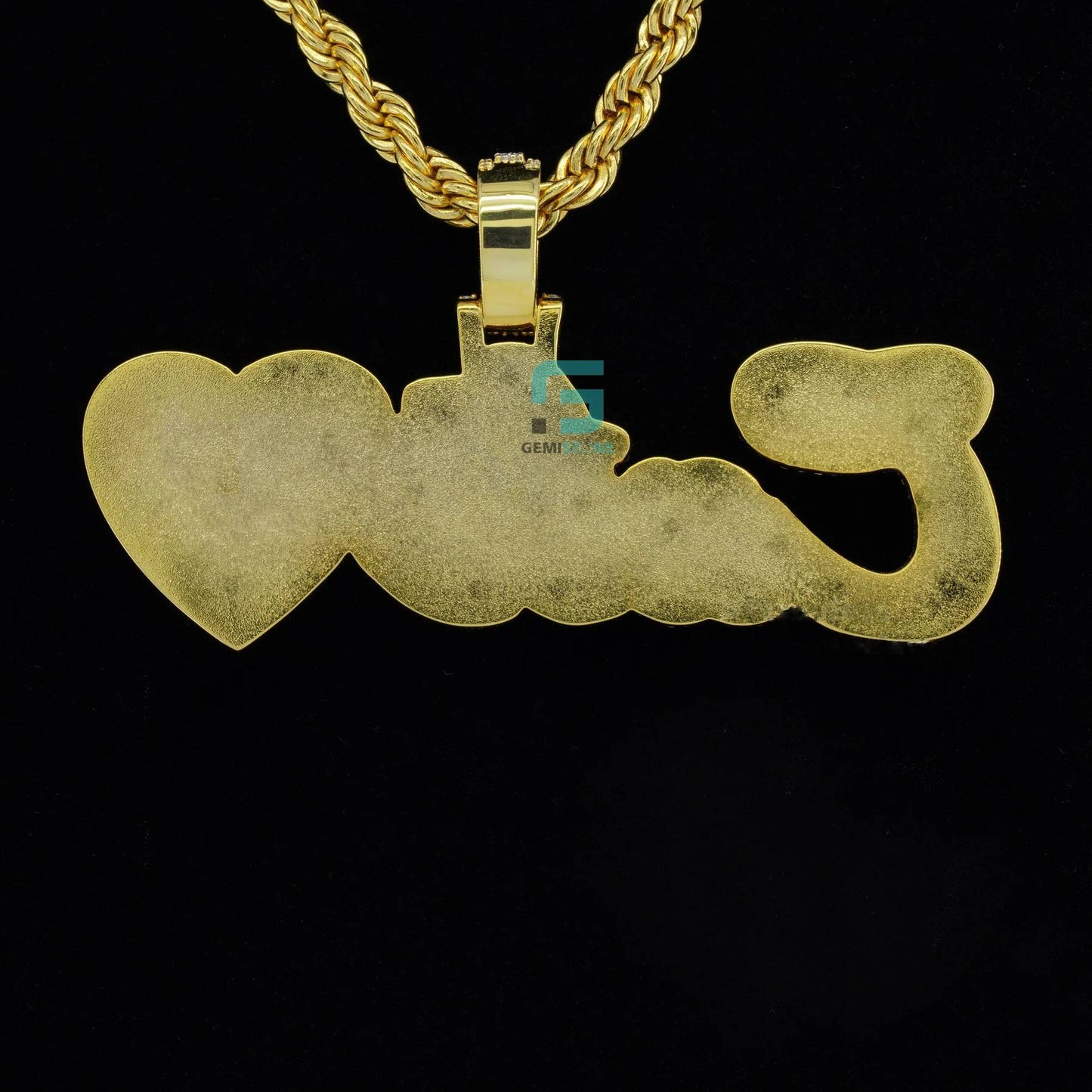 VVS Moissnaite Iced Hip Hop Cate Letter Diamond Pendant