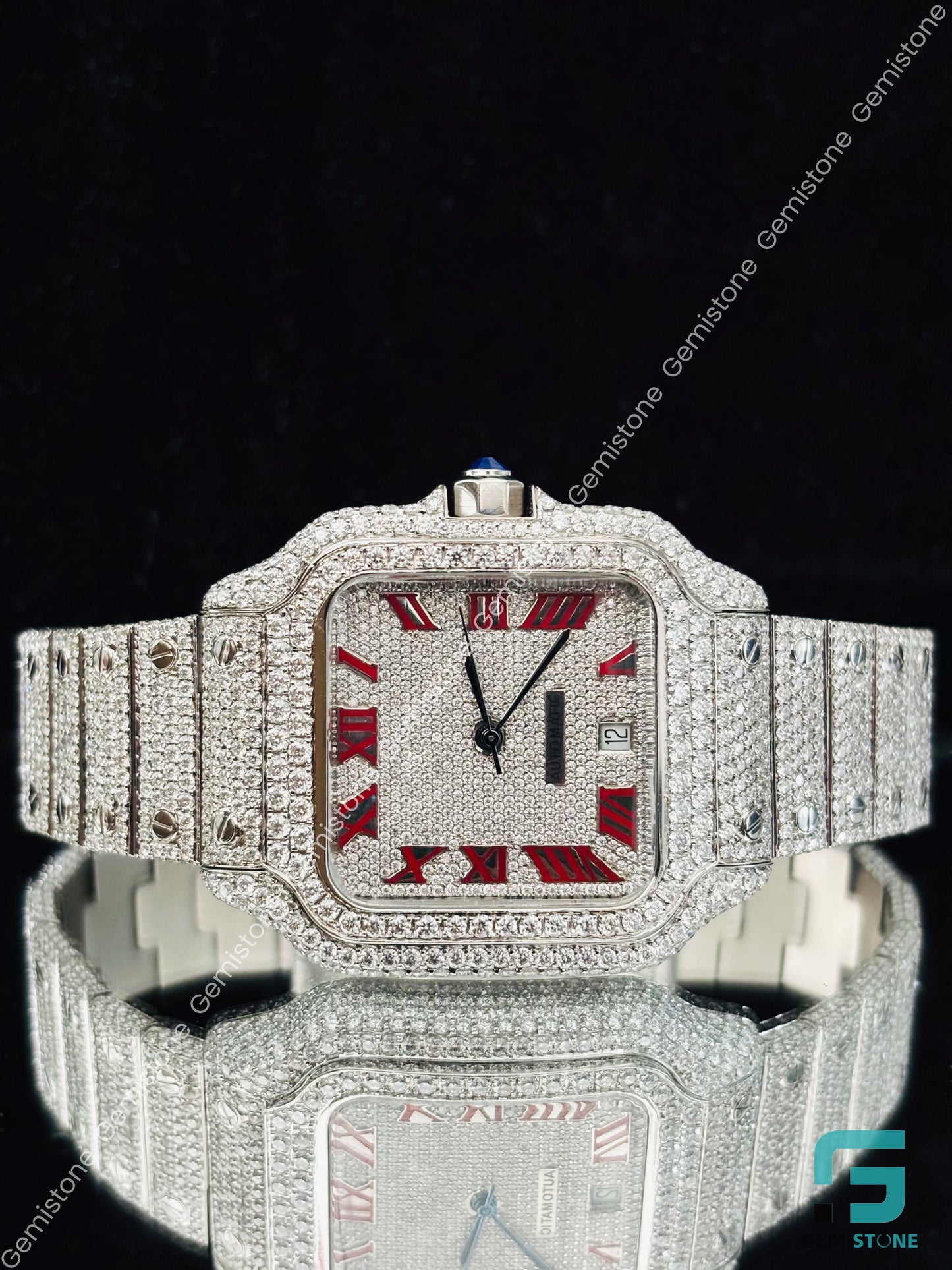 Catier Moissanite Hip Hop Watch