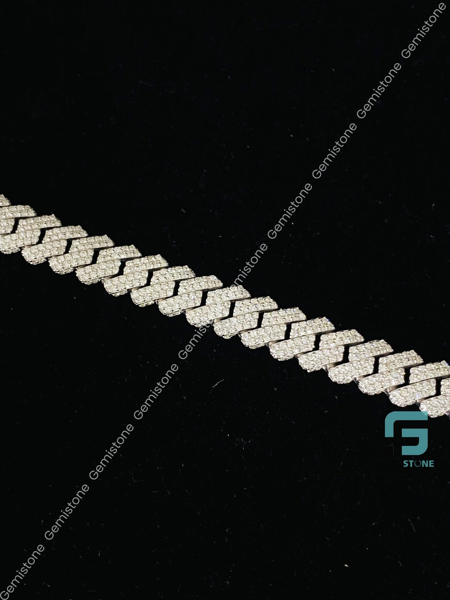 Cuban Link Rappers Moissanite Bracelet
