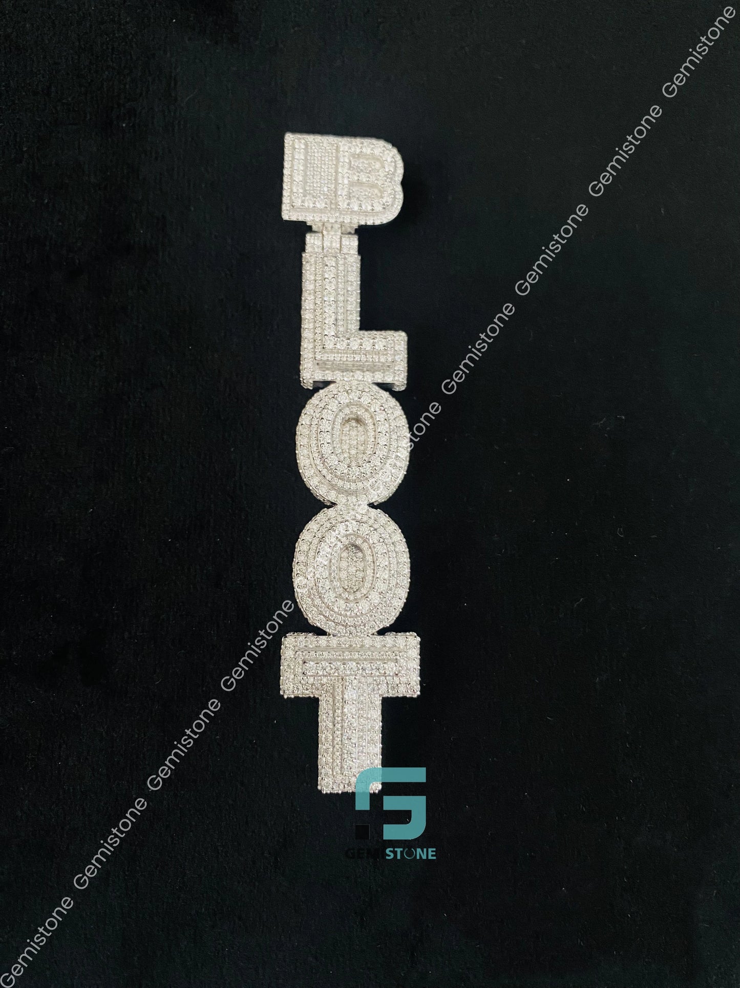 Custom Name Letter Moissanite Pendant