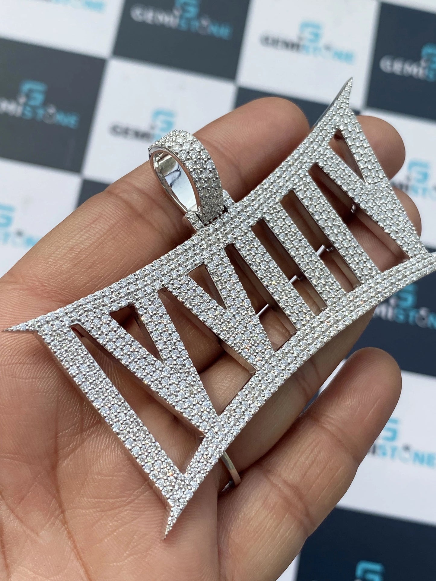 Bust Down Custom Name VVS Rappers Moissanite Pendant