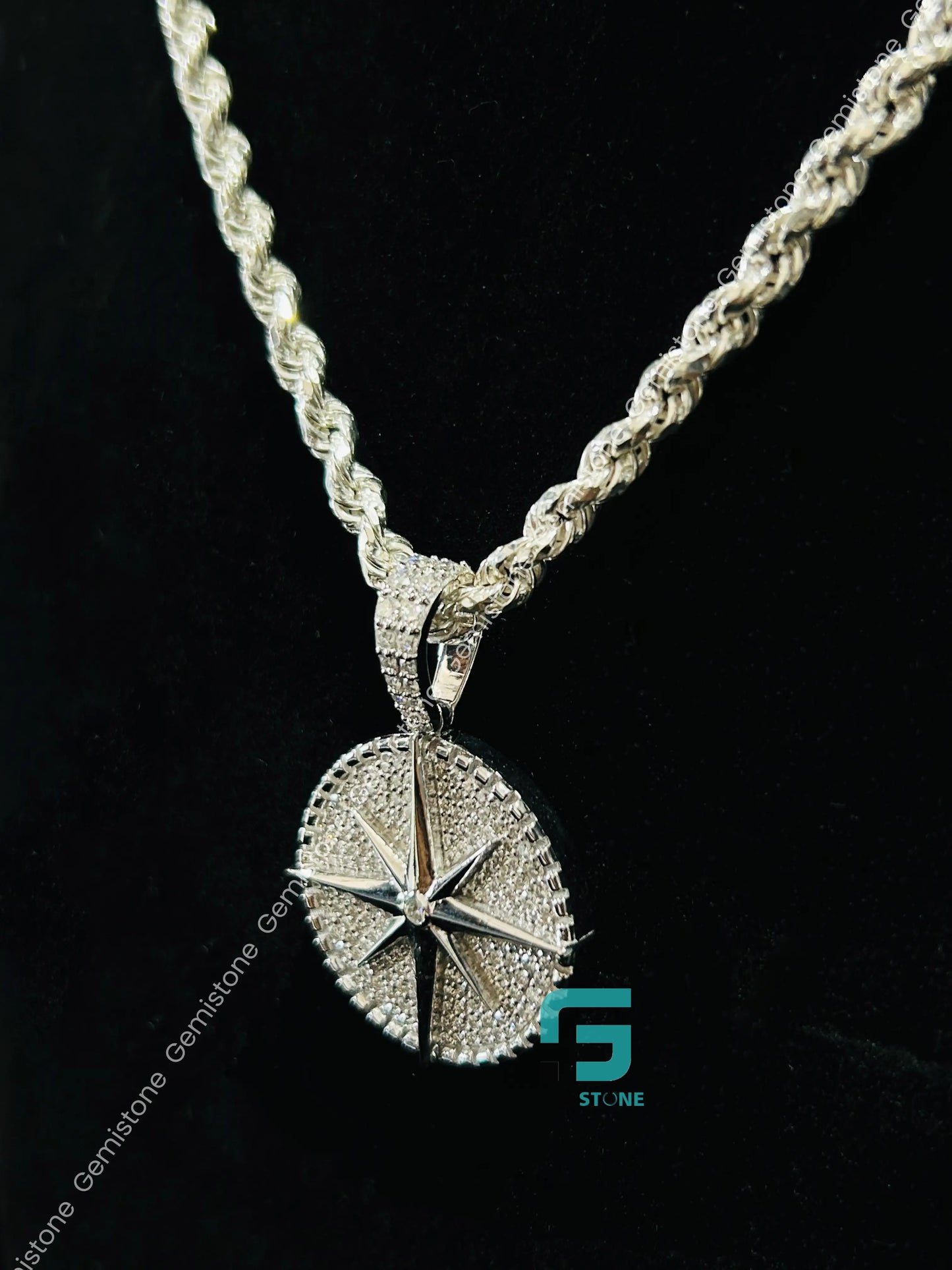 DColorless Compass Pendant