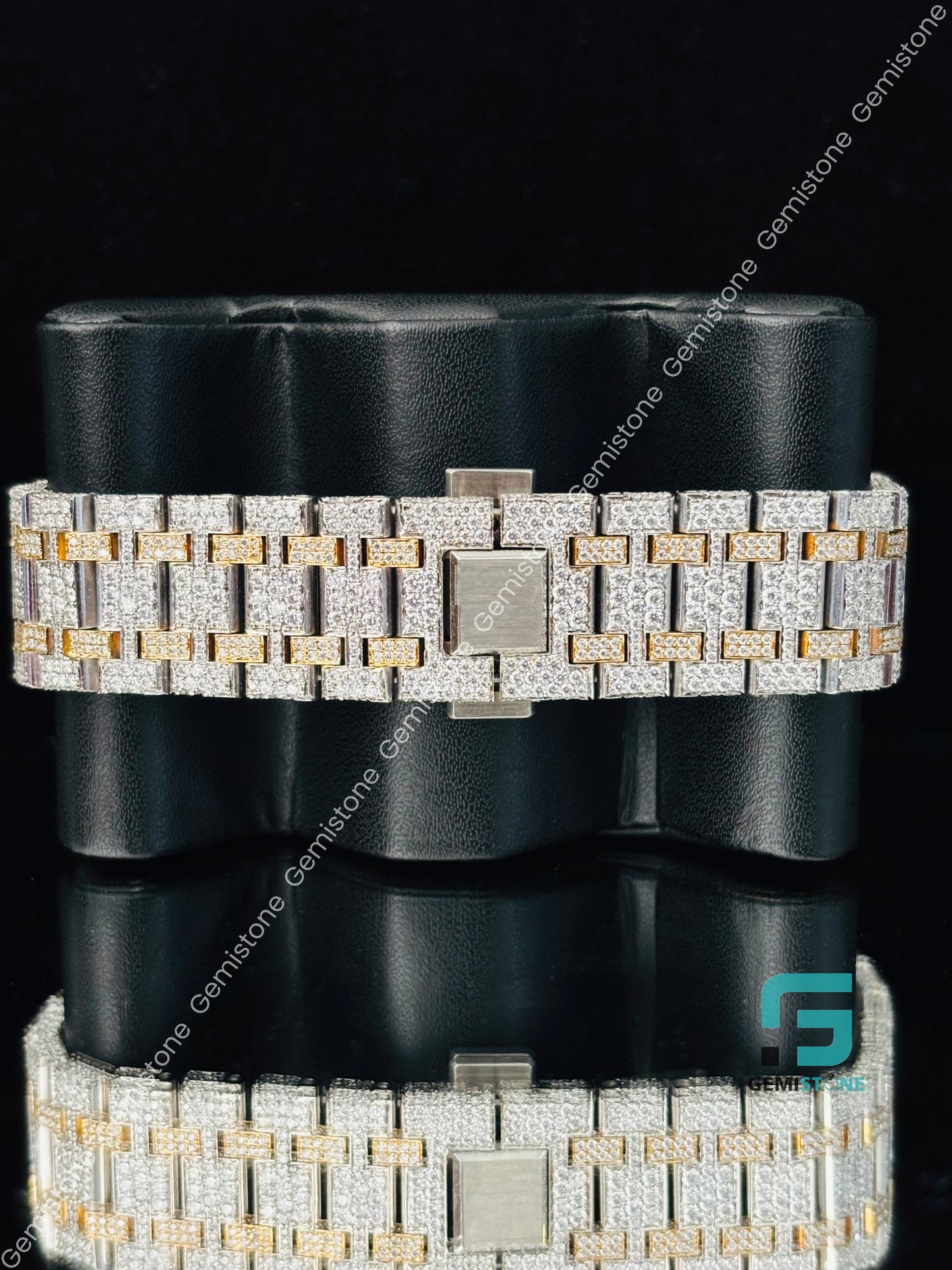 Dual Tone Moissanite Date Just Watch