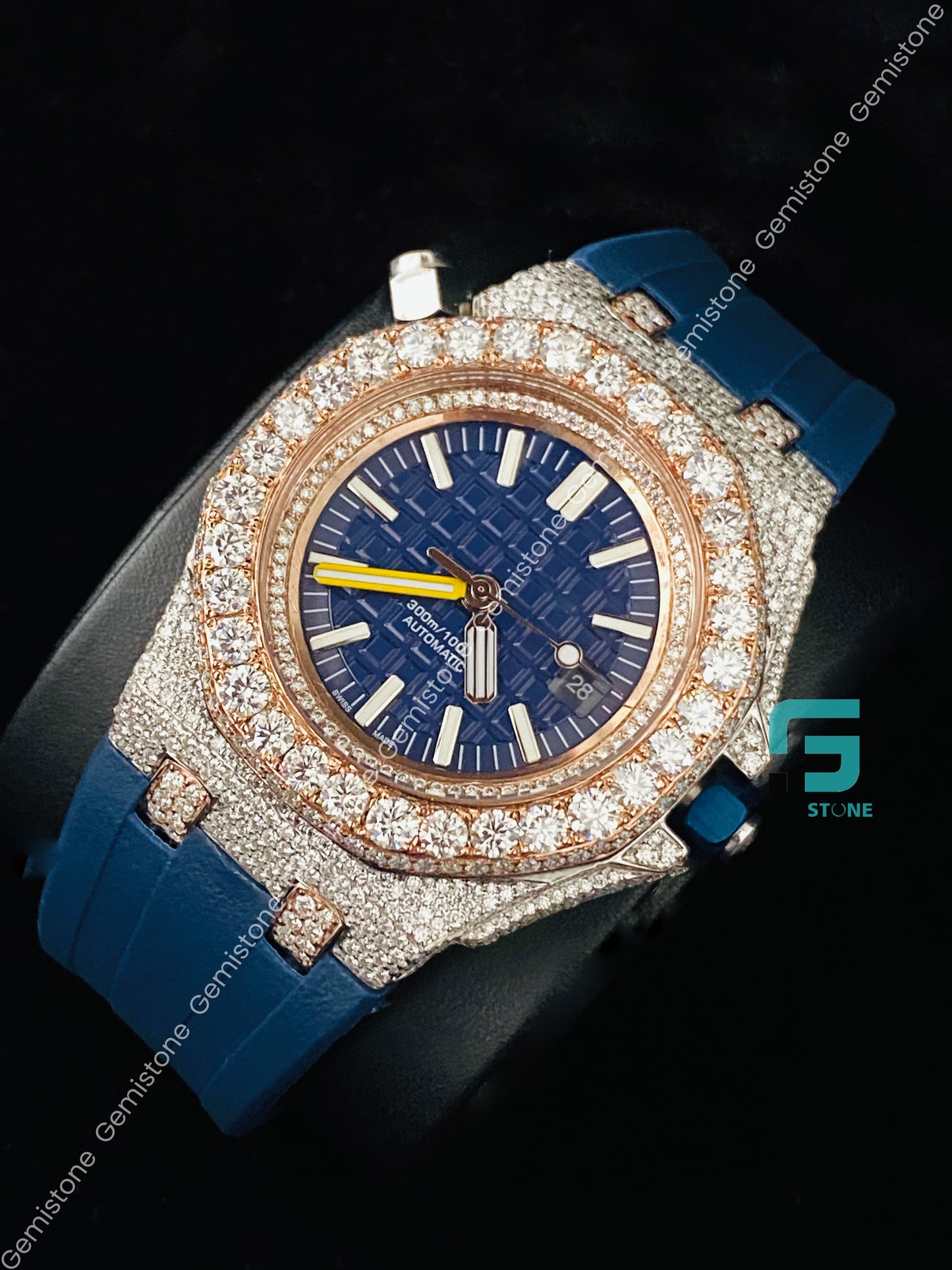 Face Down Moissanite Watch