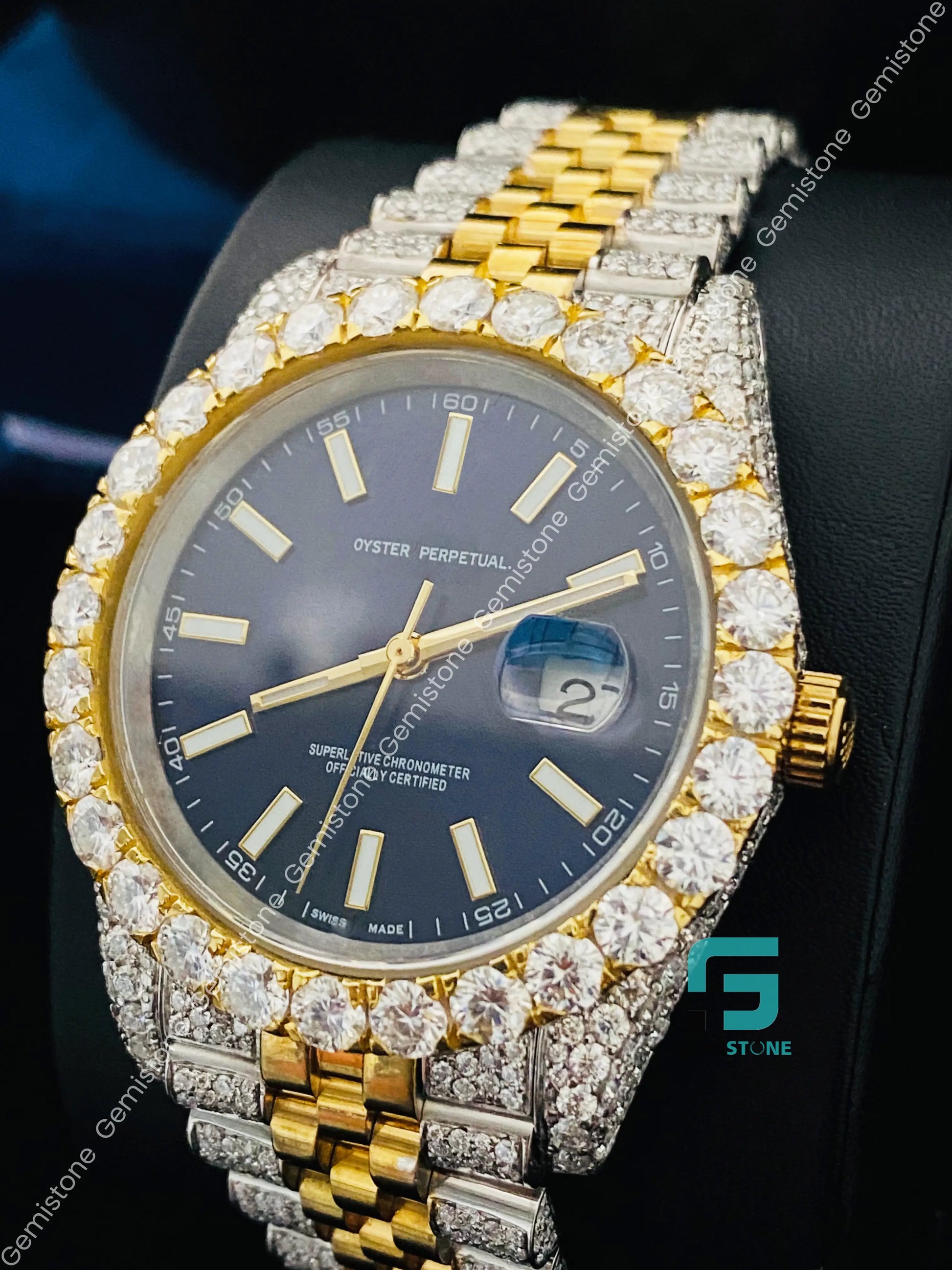 Fully_Icd_Out_Moissanite_Dark_Blue_Dial_Moissanite_Watch