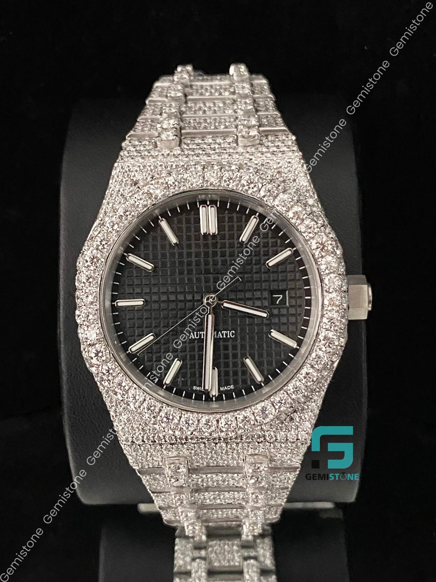 Fully Ice Out Hip Hop Moissanite Watchs