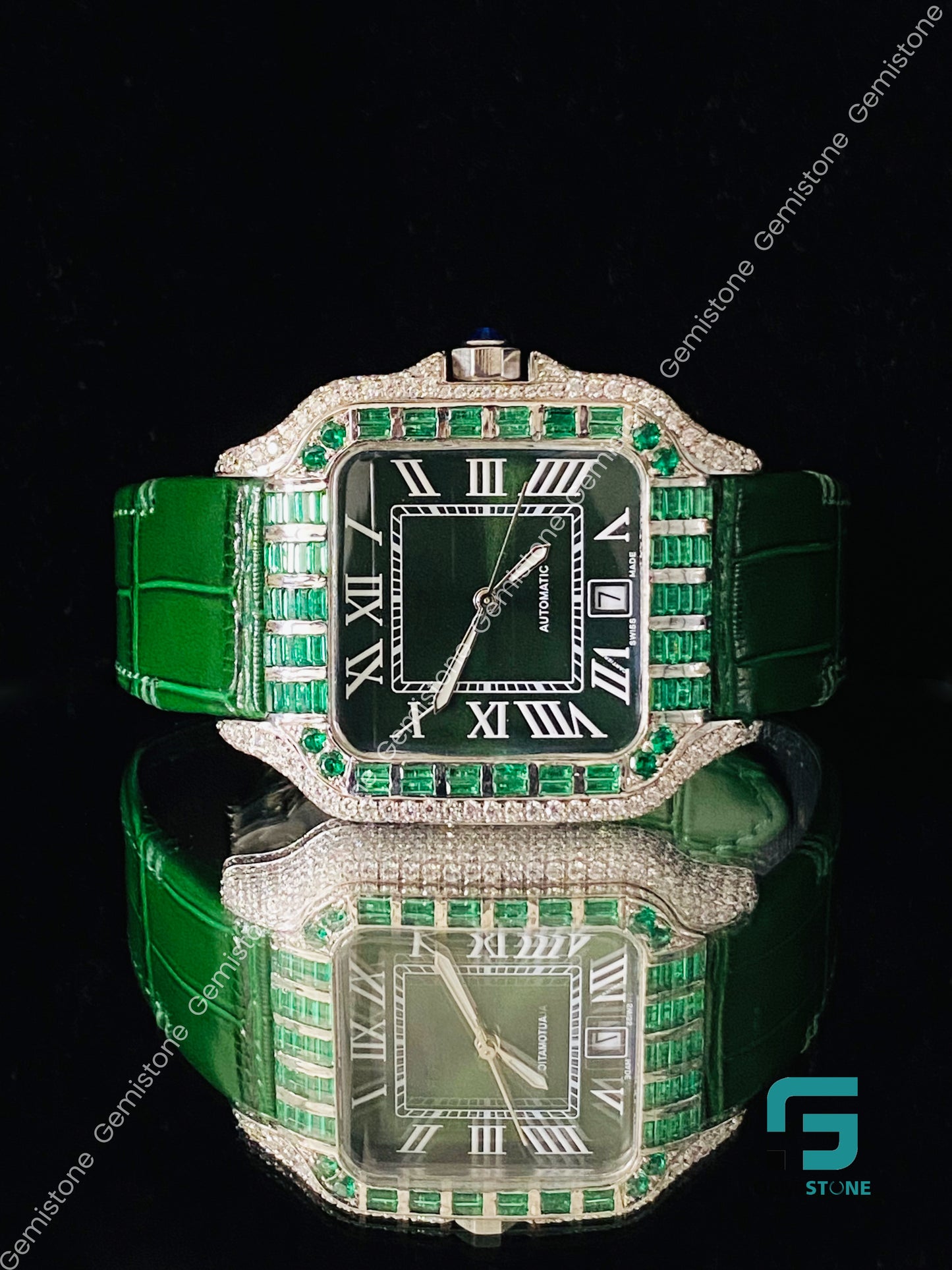 Fully Ice Out Moissanite Hip Hop watch