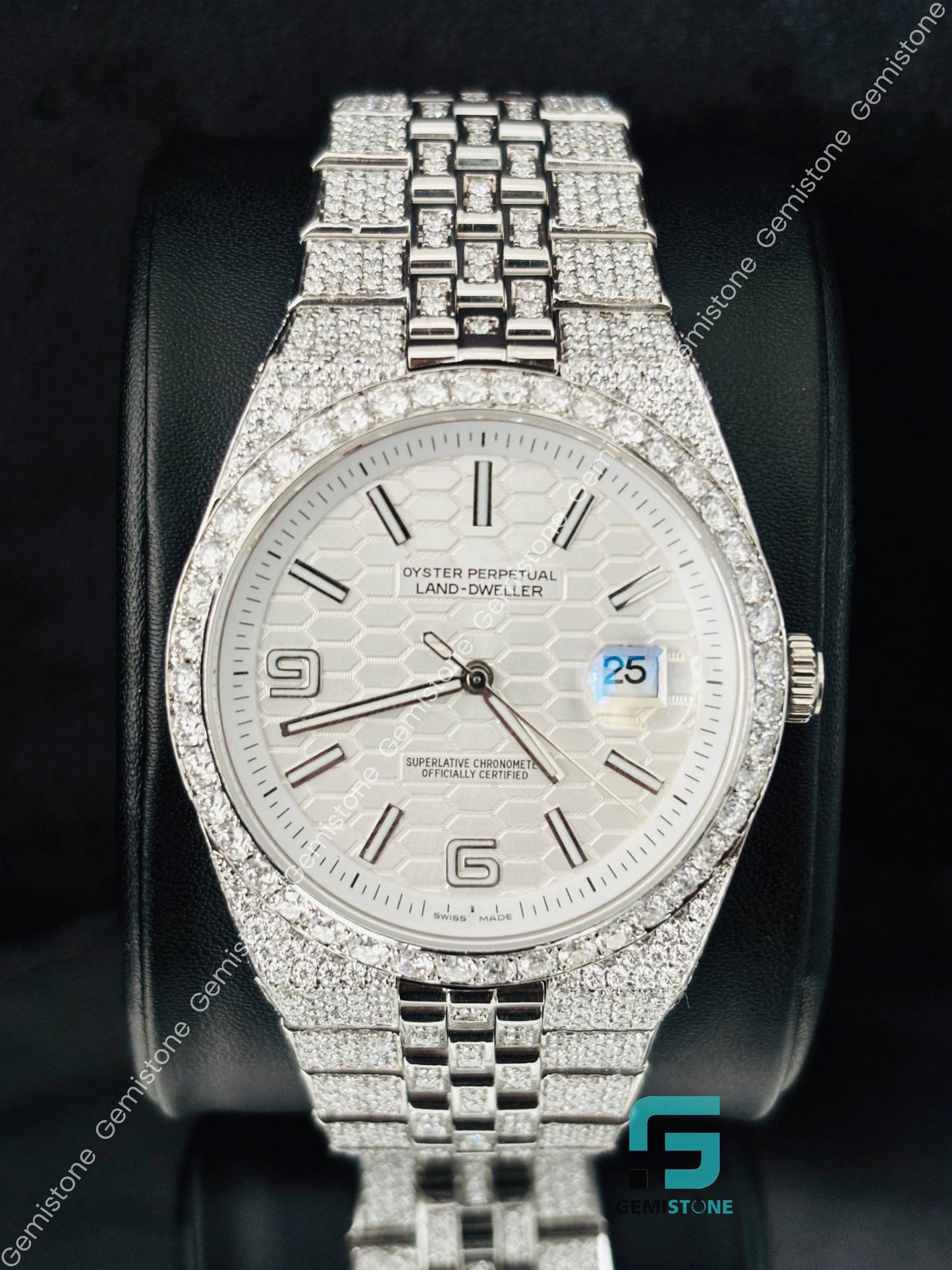 Fully Ice out moissanite watchs