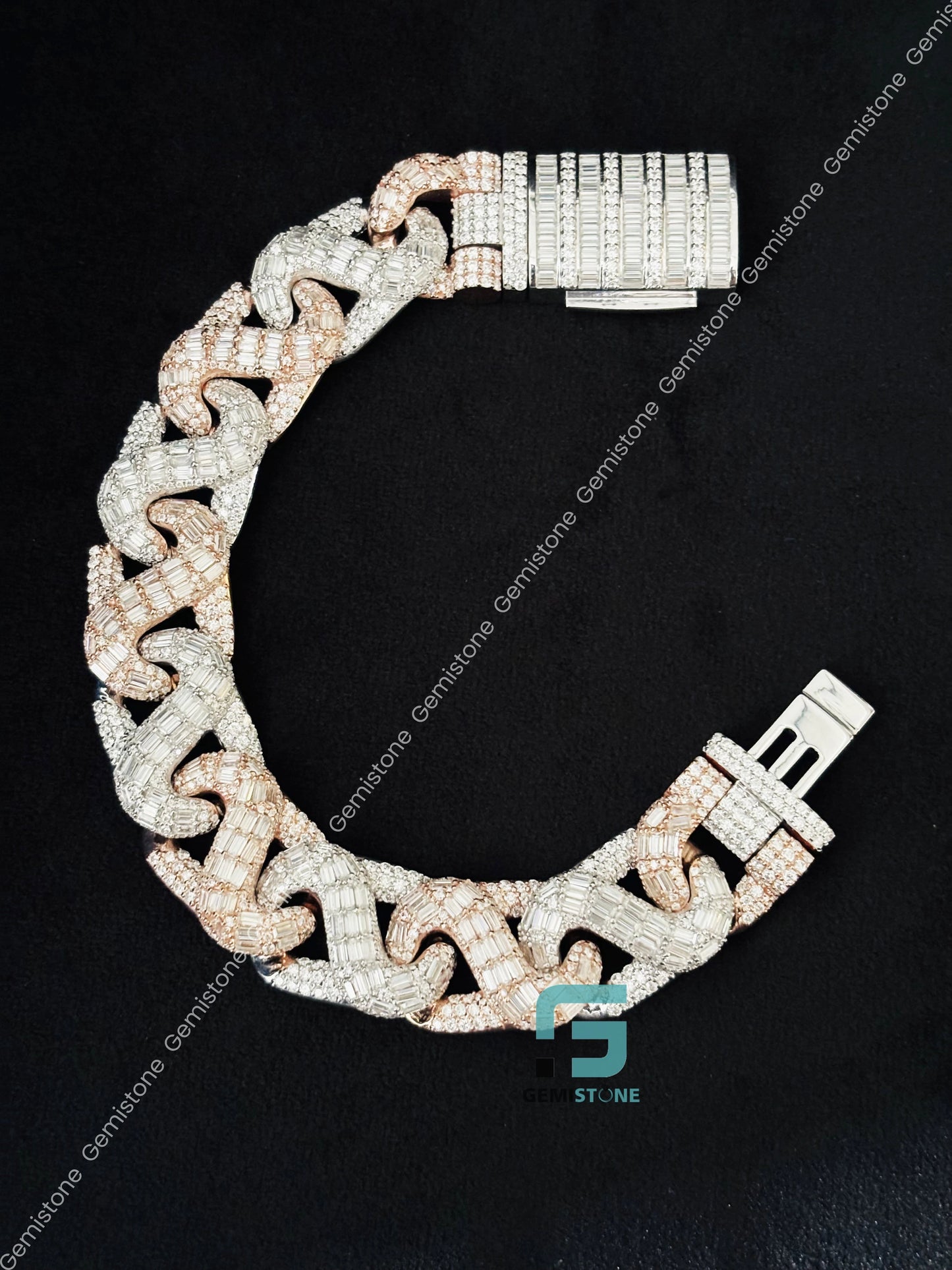 Fully Iced Out 18MM VVS Moissanite Bracelet