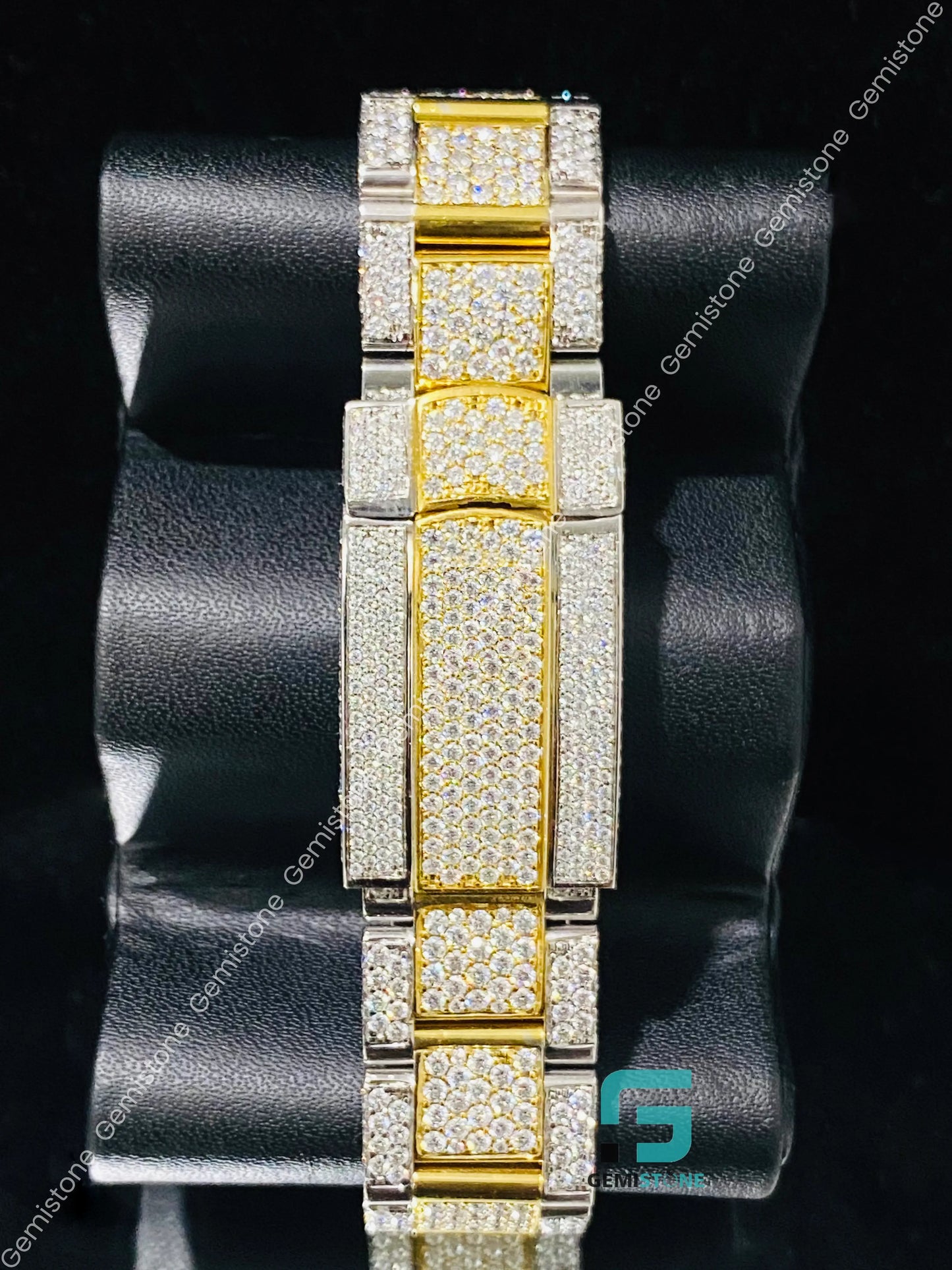 Fully_Iced_Out_Two_Tone_Sky_Dweller_Moissanite_Watch