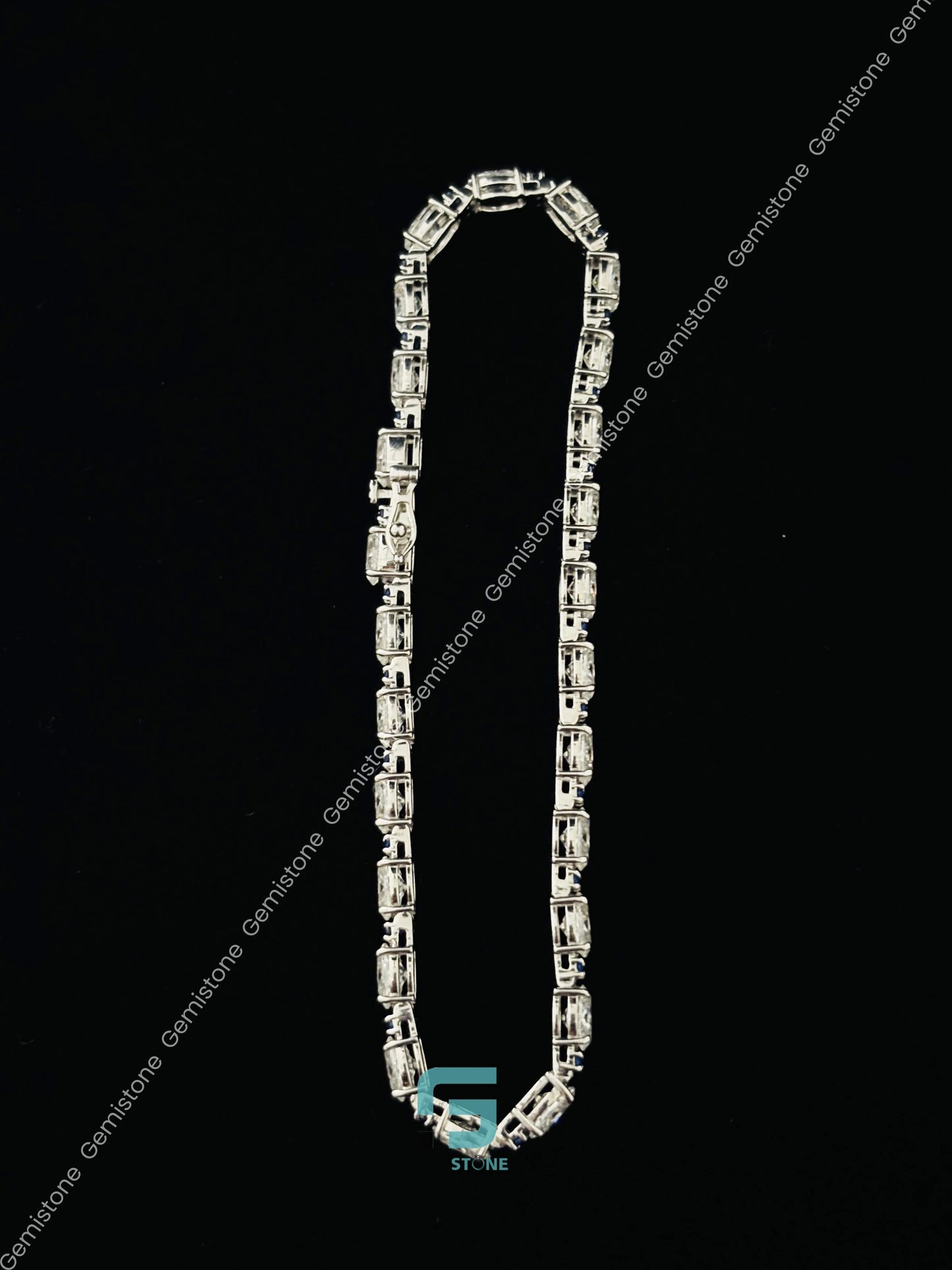 Fully Studded Bust Down Tennis Bracelet