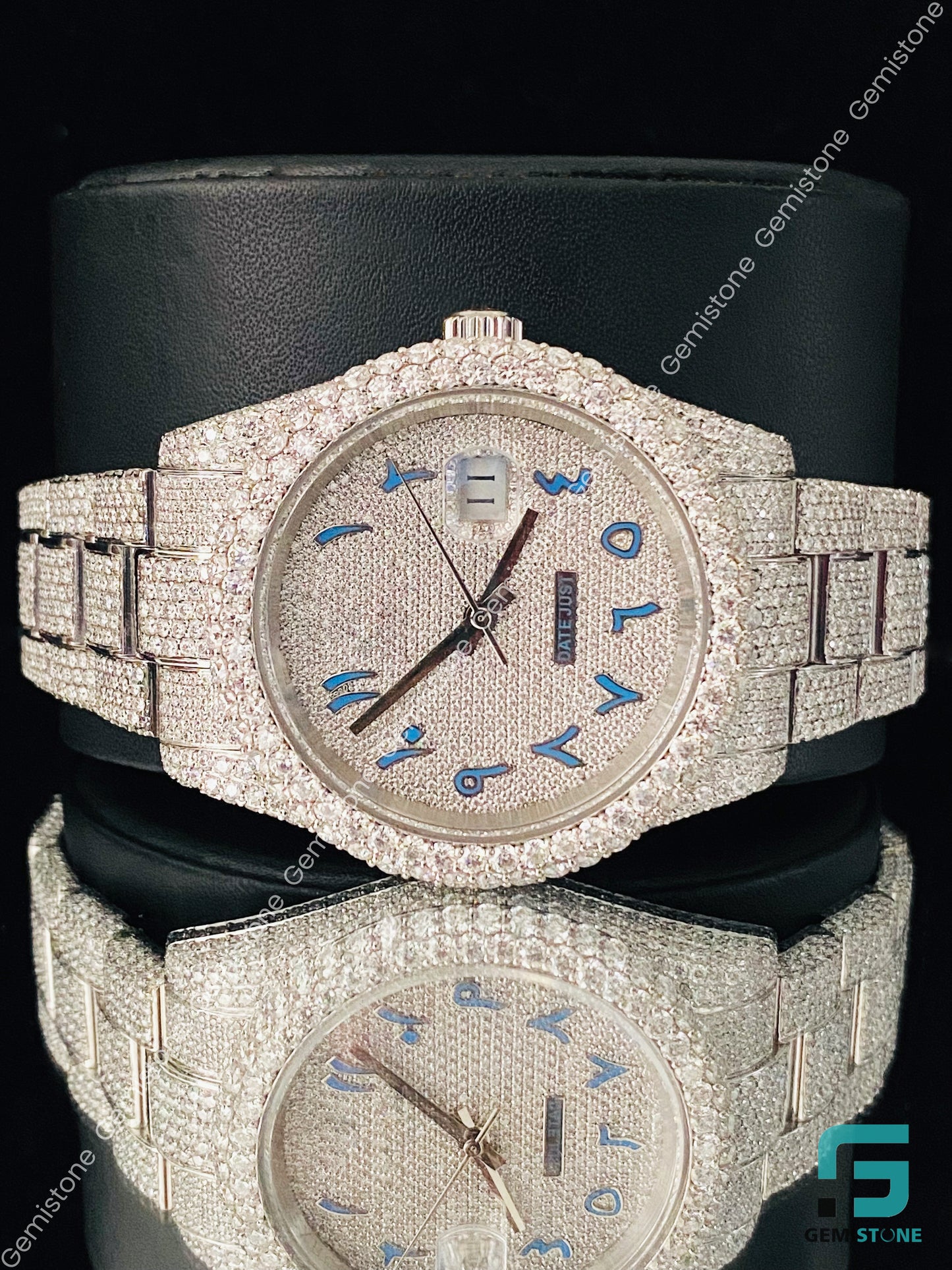 Fully Studded Ice Out Moissanite Watch