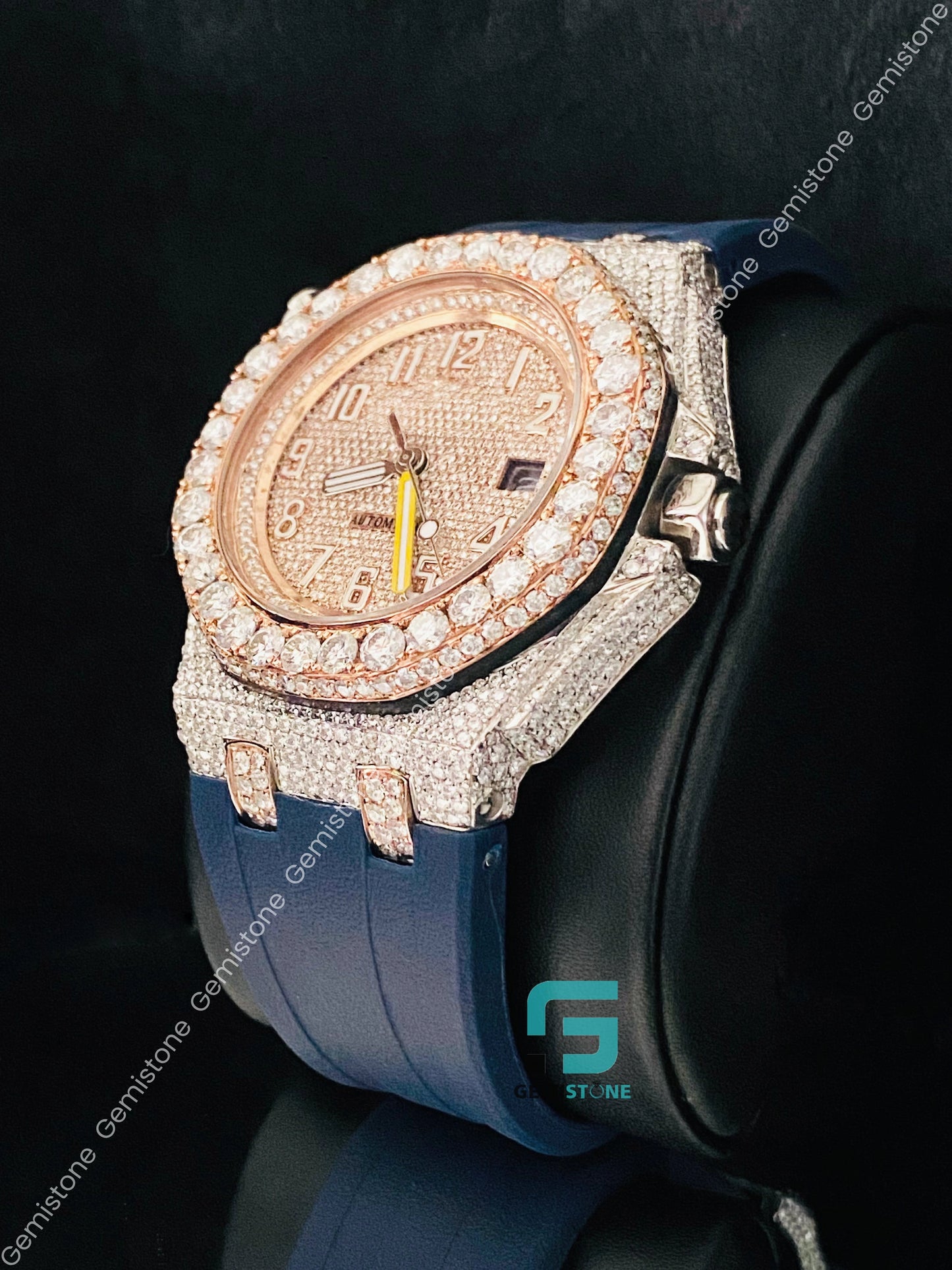 Fully Studded Moissanite Diamond Wrist Watch