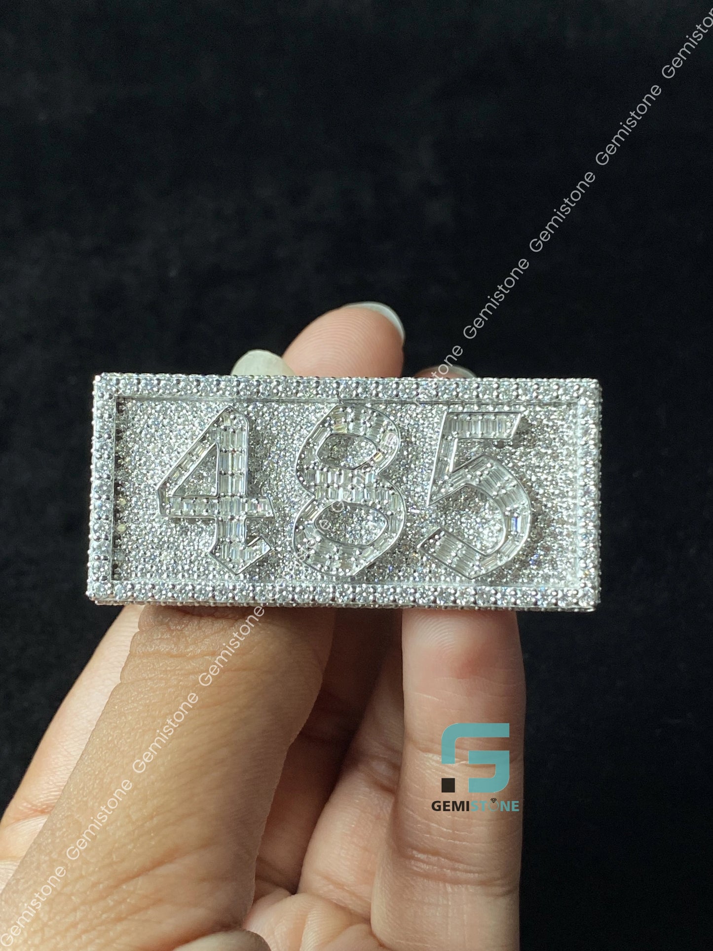 Fully Studded Moissanite Hip hop Ring