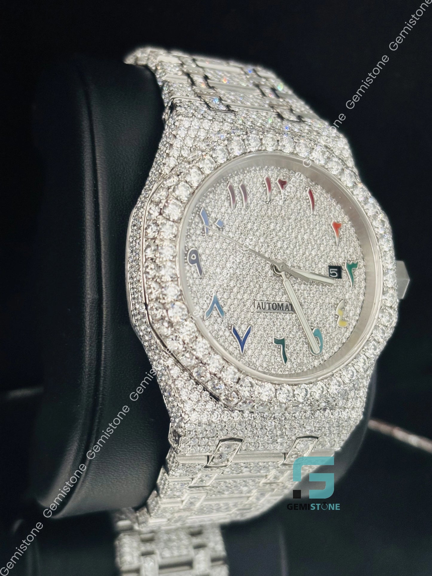 Fully Studded Moissanite Iced Out Watch For Men