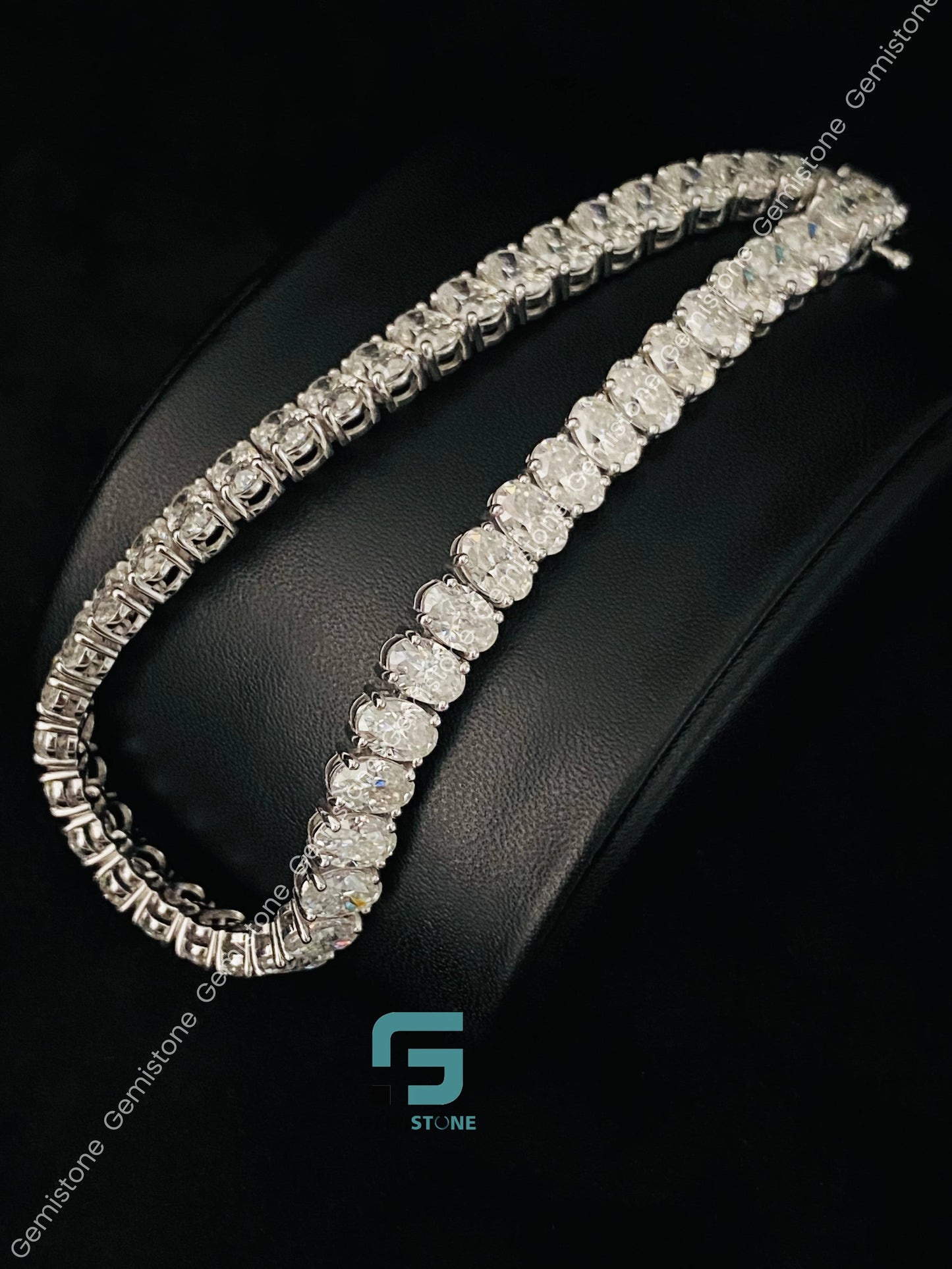 Fully Studded Moissanite Tennis Bracelet