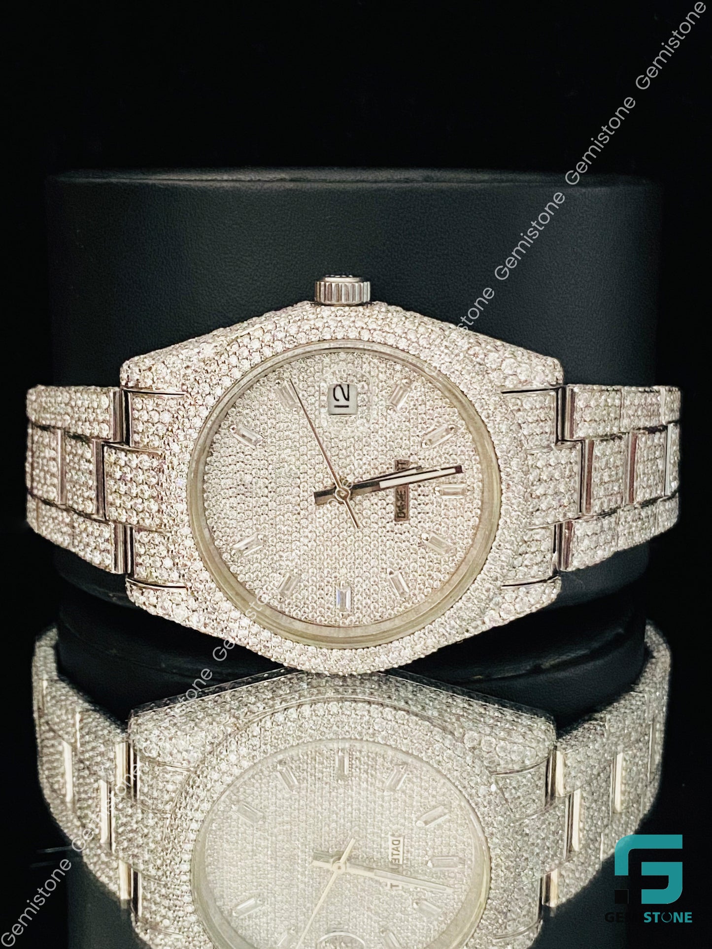 Fully Studded Wrist Moissanite Watch