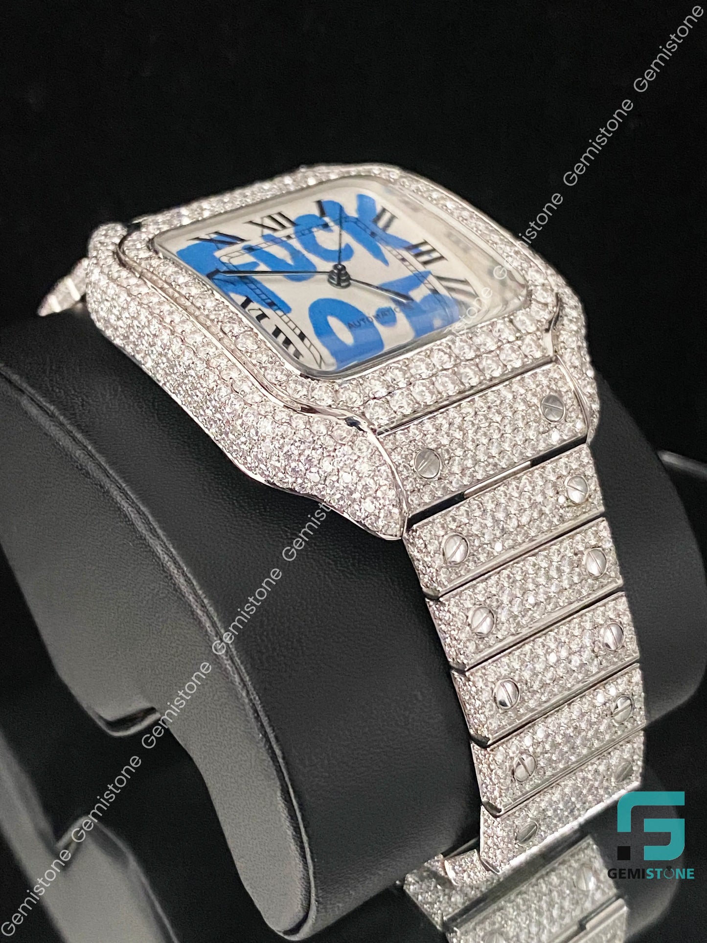 Fully_White_Customized_Iced_Out_Name_Letter_Moissanite_Watch