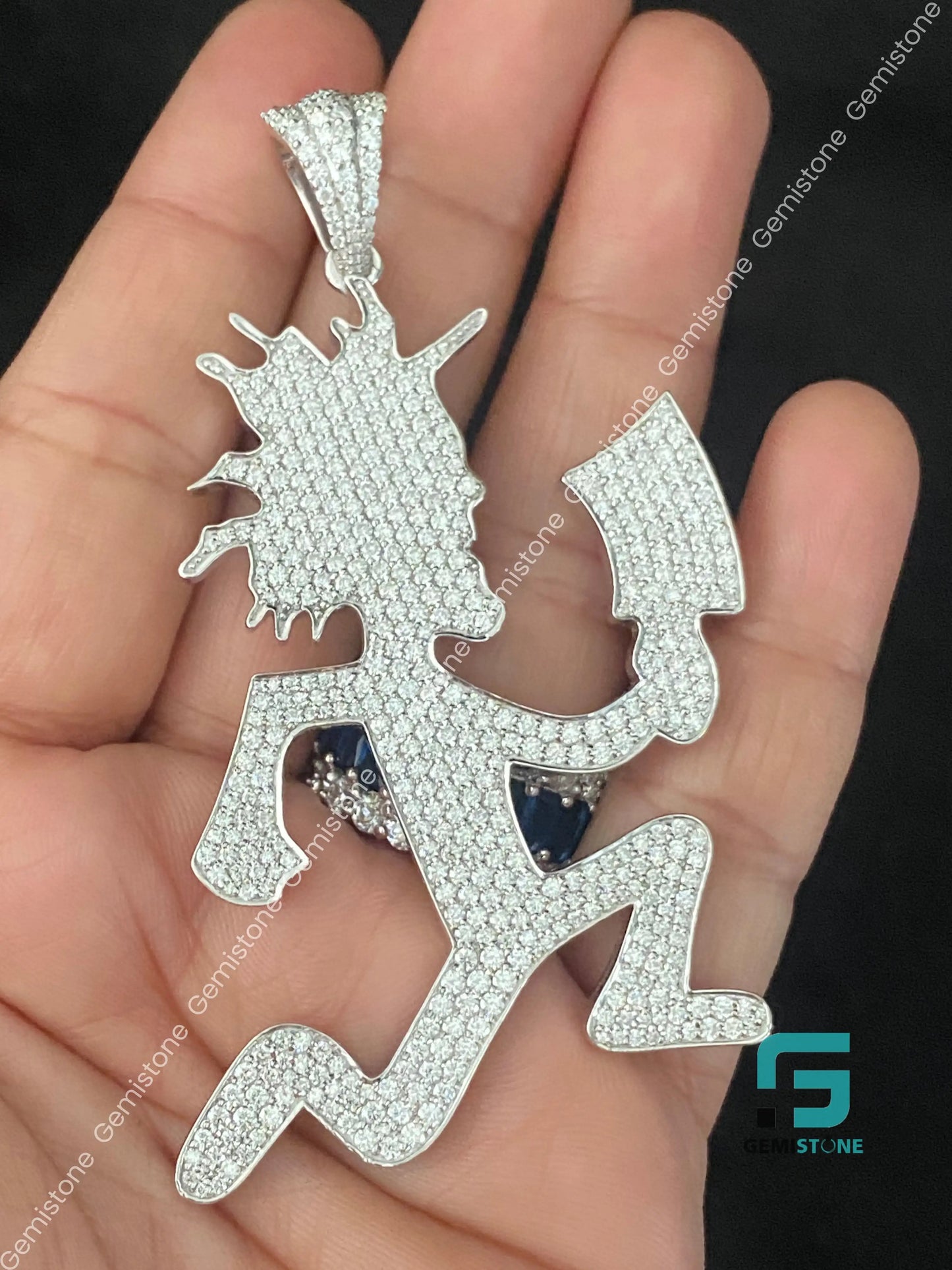 Hatchetman Iced Out Moissanite Pendant