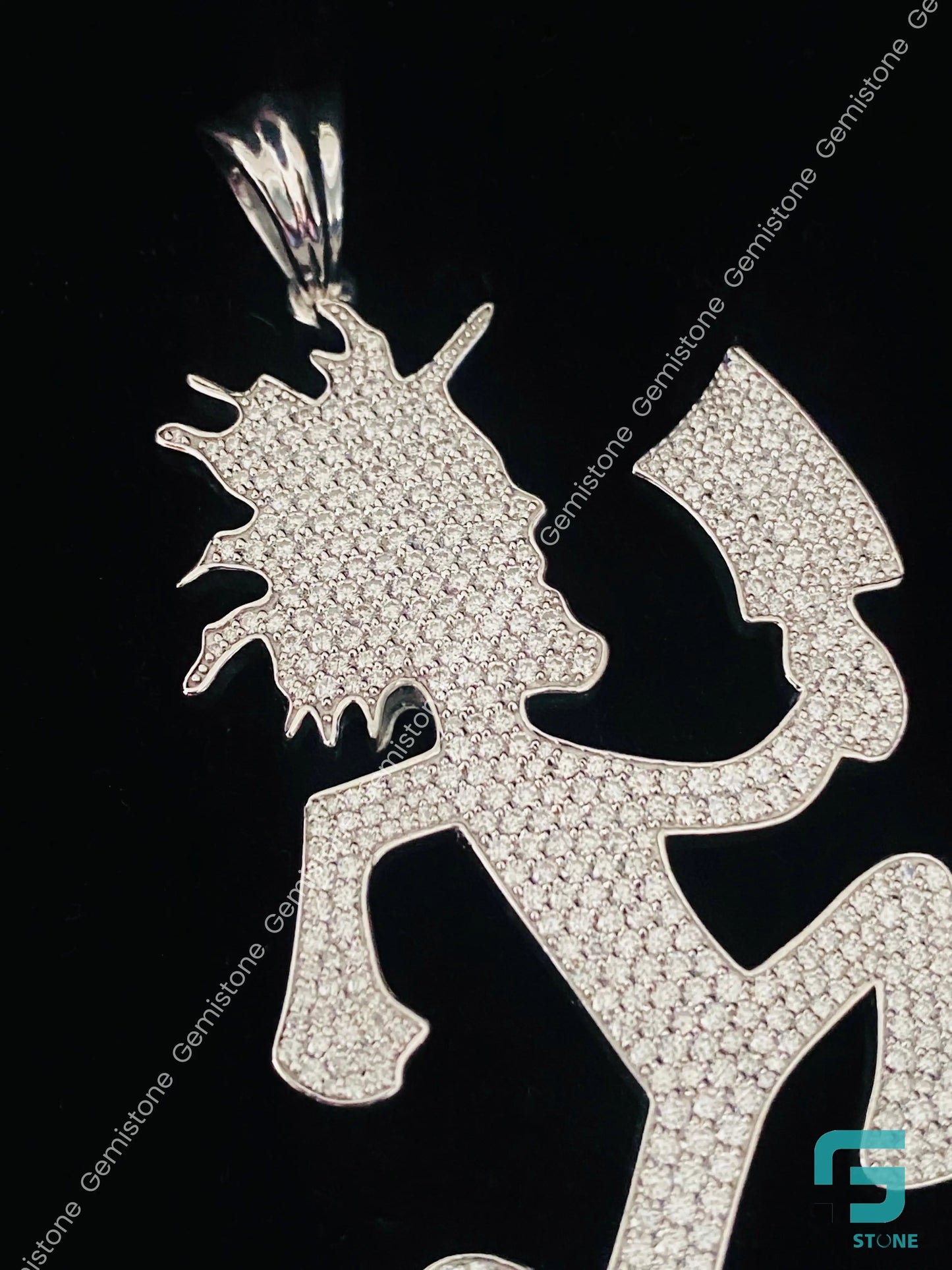 Hatchetman Moissanite Pendant