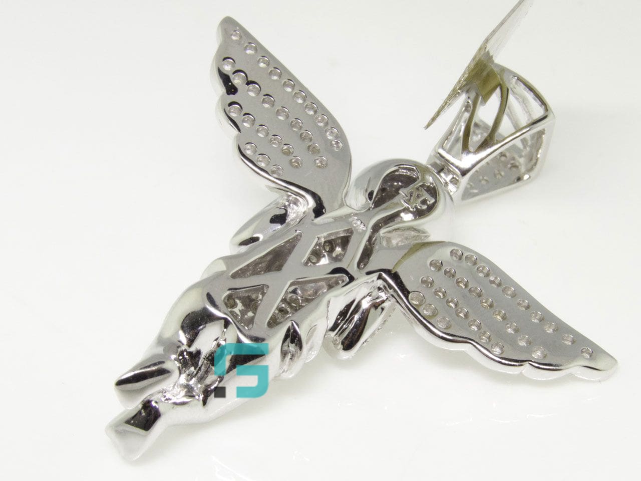 3D Guardian Moissanite Diamond Angel Pendant